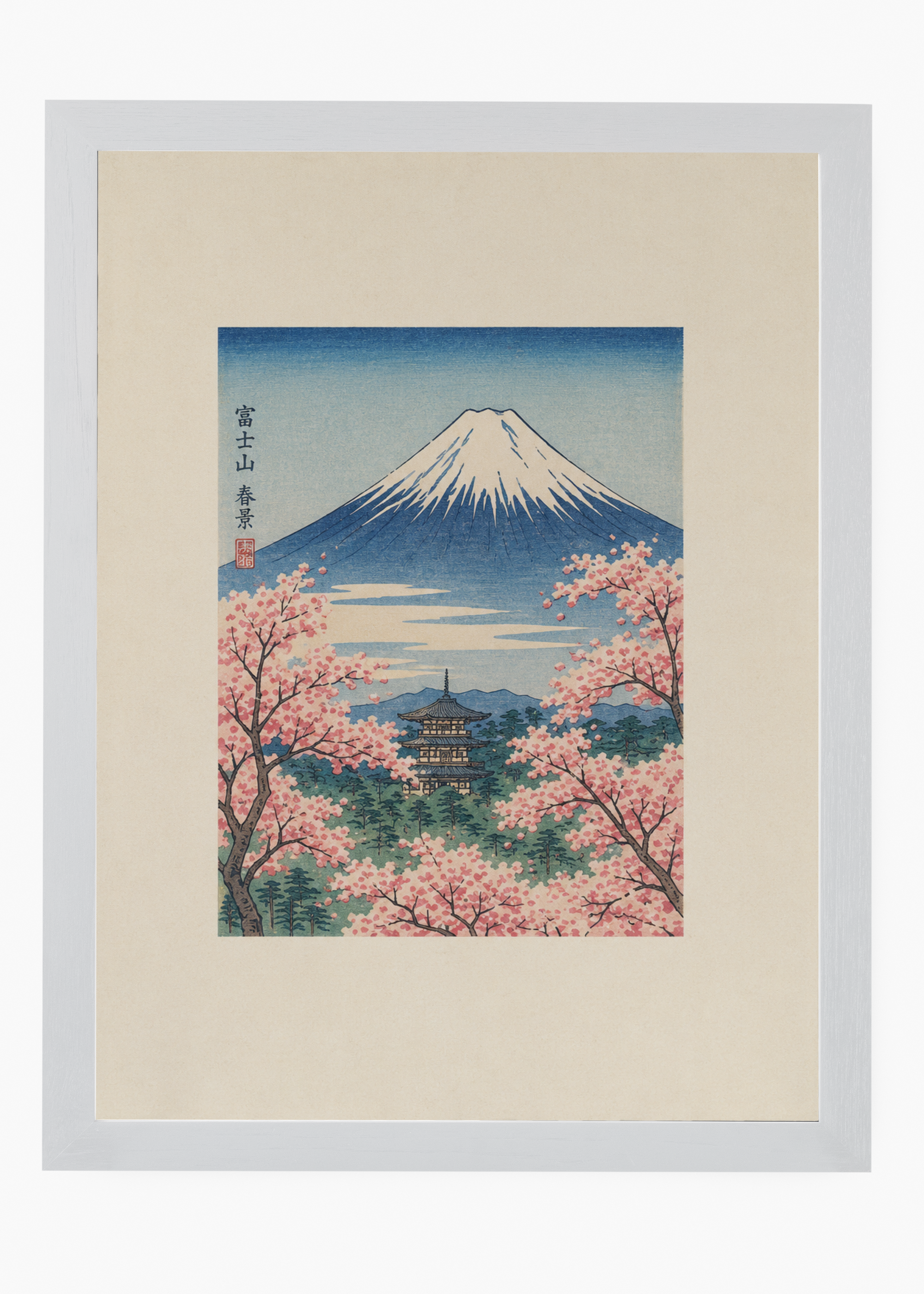 Quadro Japonês Haru Fuji - 5