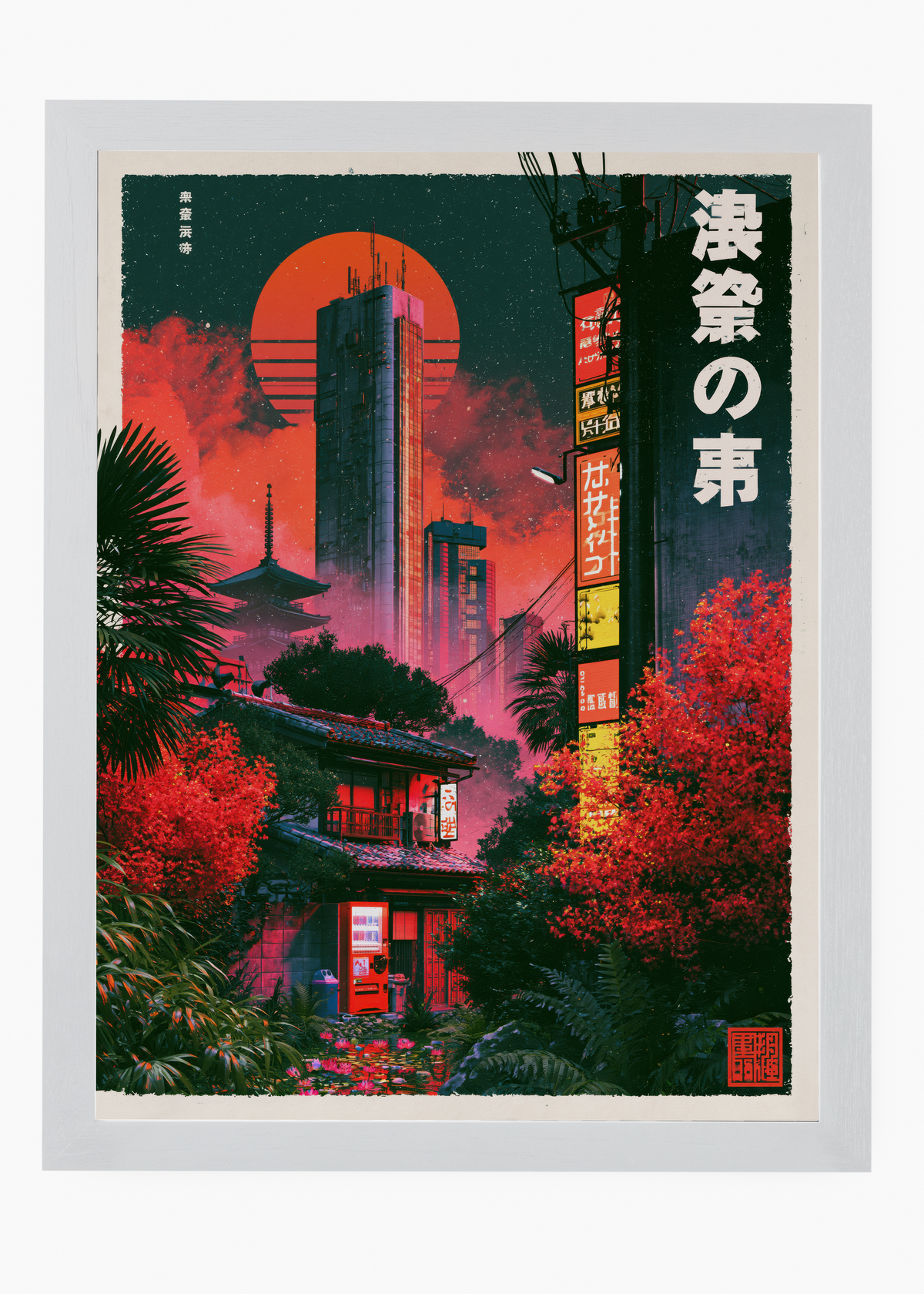 Quadro Japonês Neon Tokyo v2 - 5