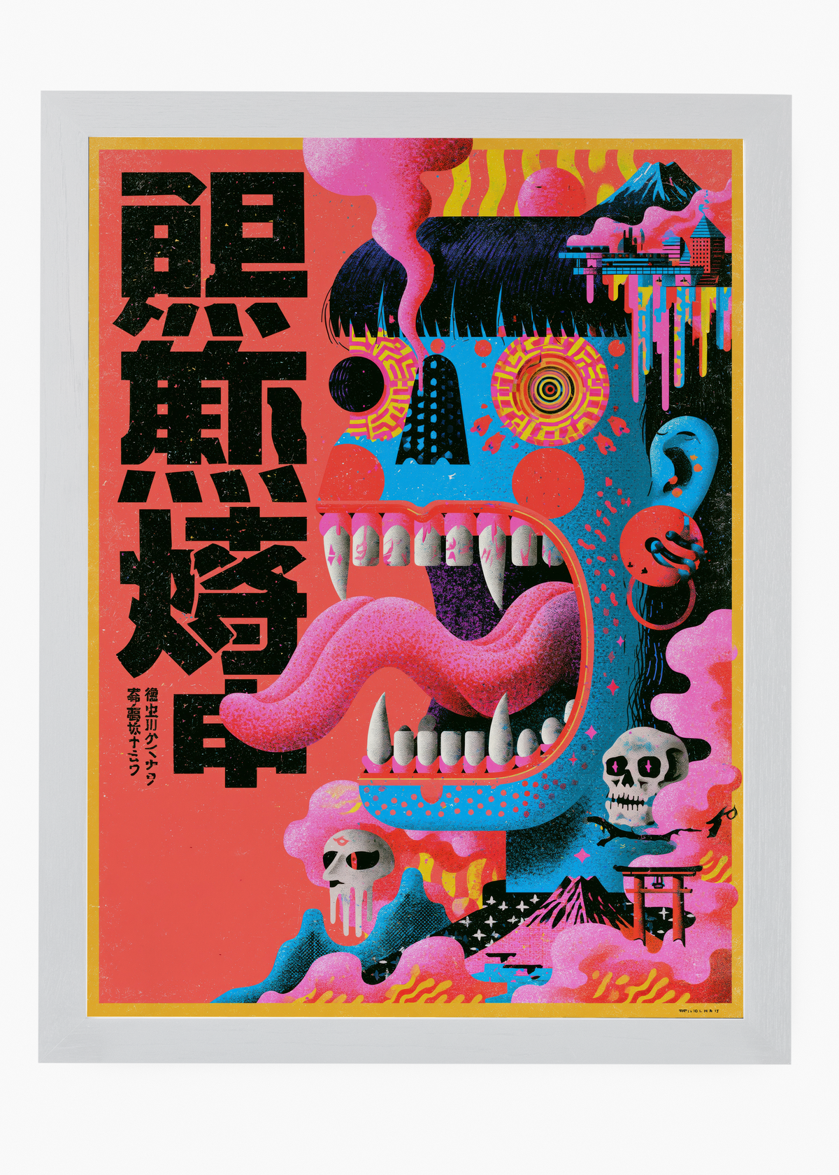Quadro Japonês Psycho Oni - 5