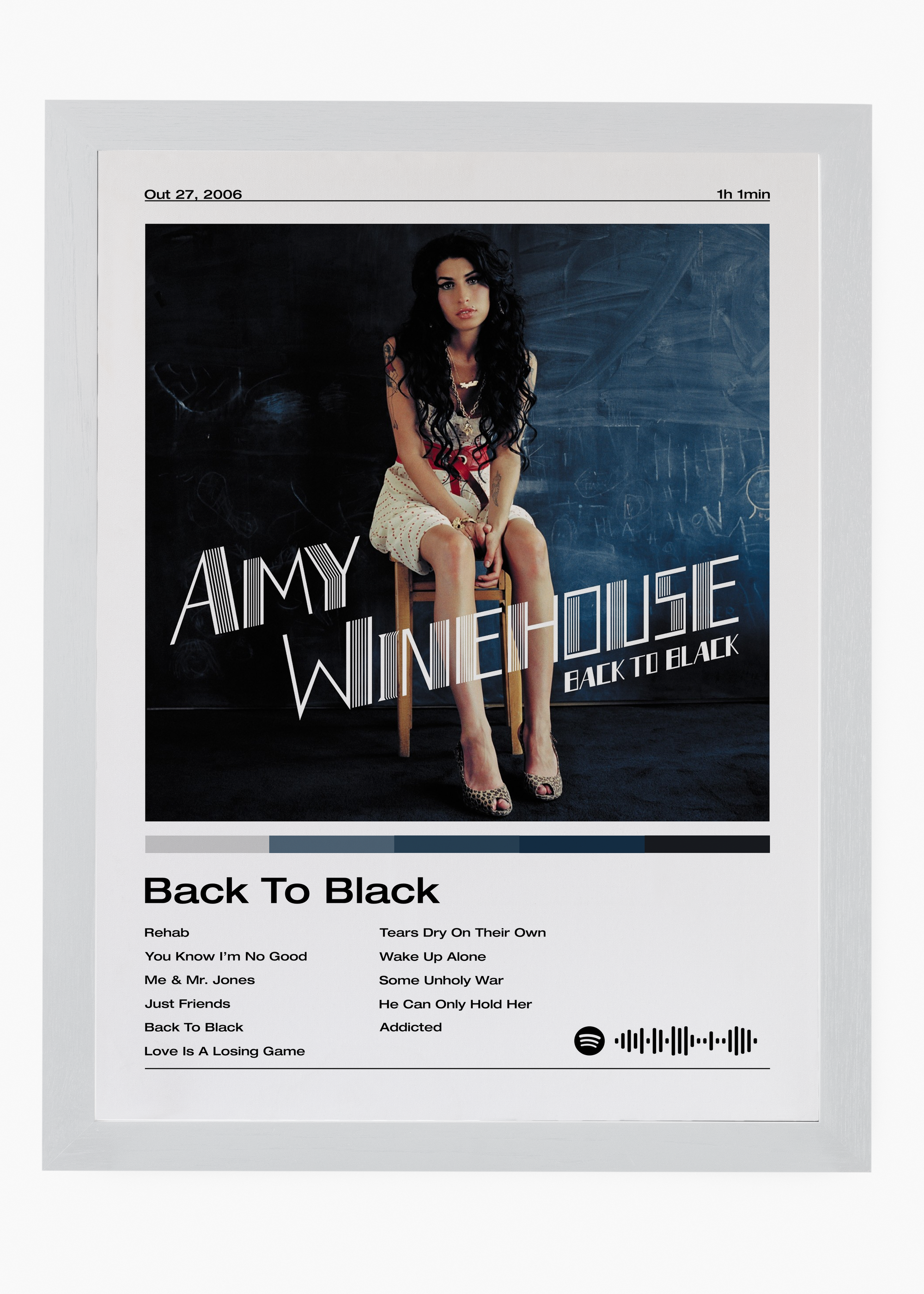 Quadro Amy Winehouse Back To Black - 5