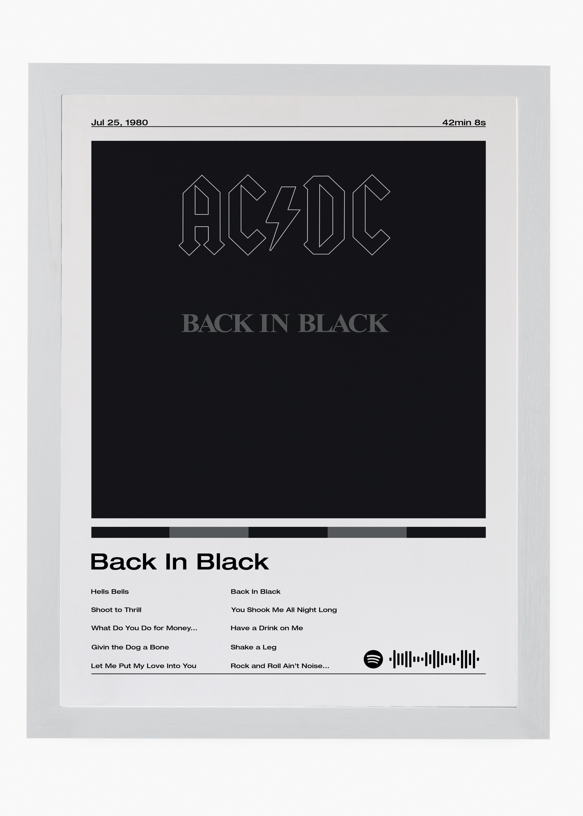 Quadro AC:DC Back in Black v2 - 5