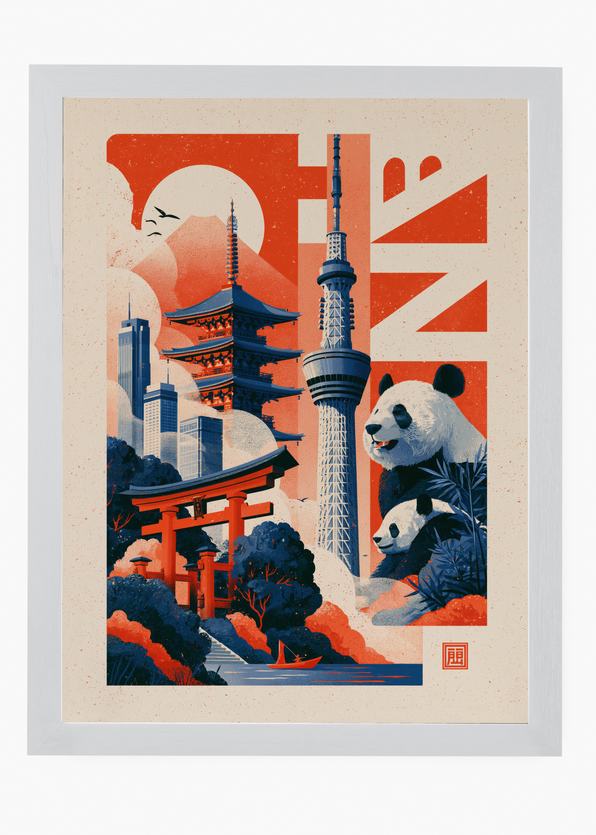 Quadro Japonês Tóquio Panorama - 5