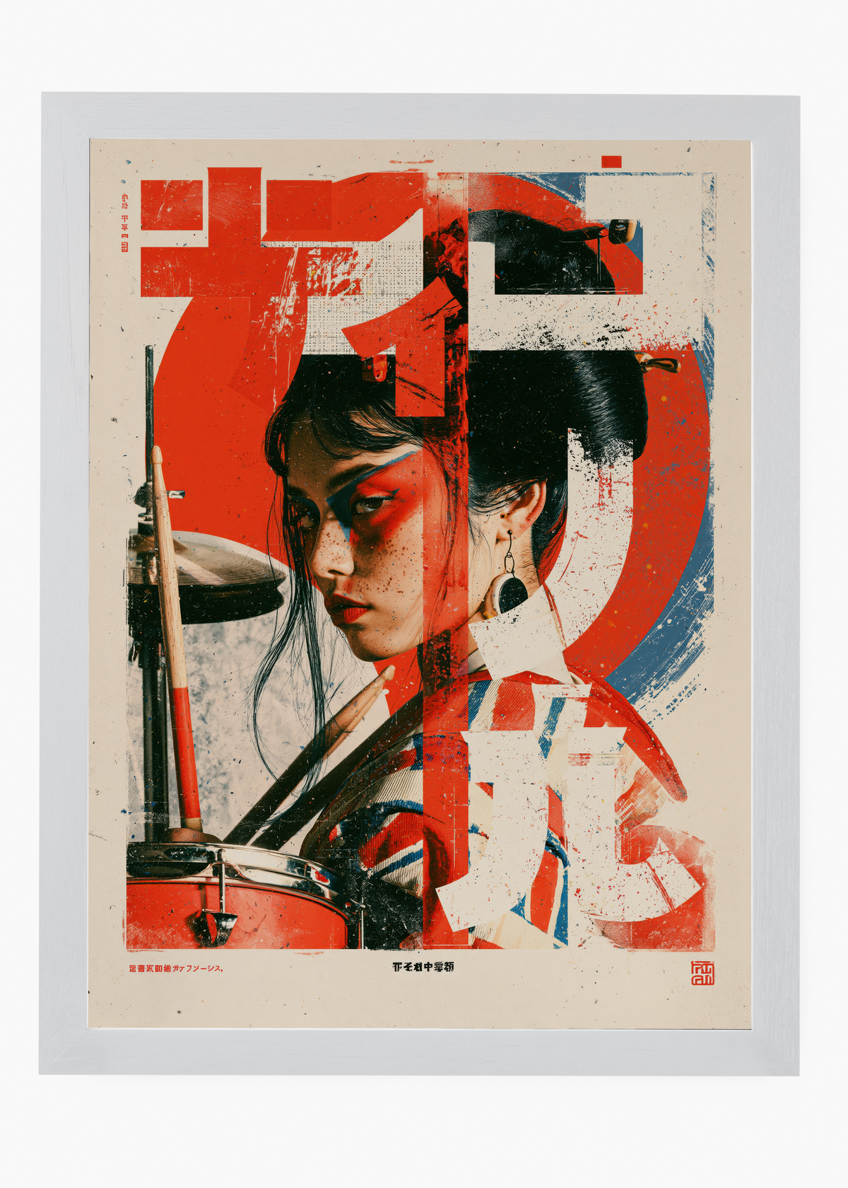 Quadro Japonês Taiko Hime - 5