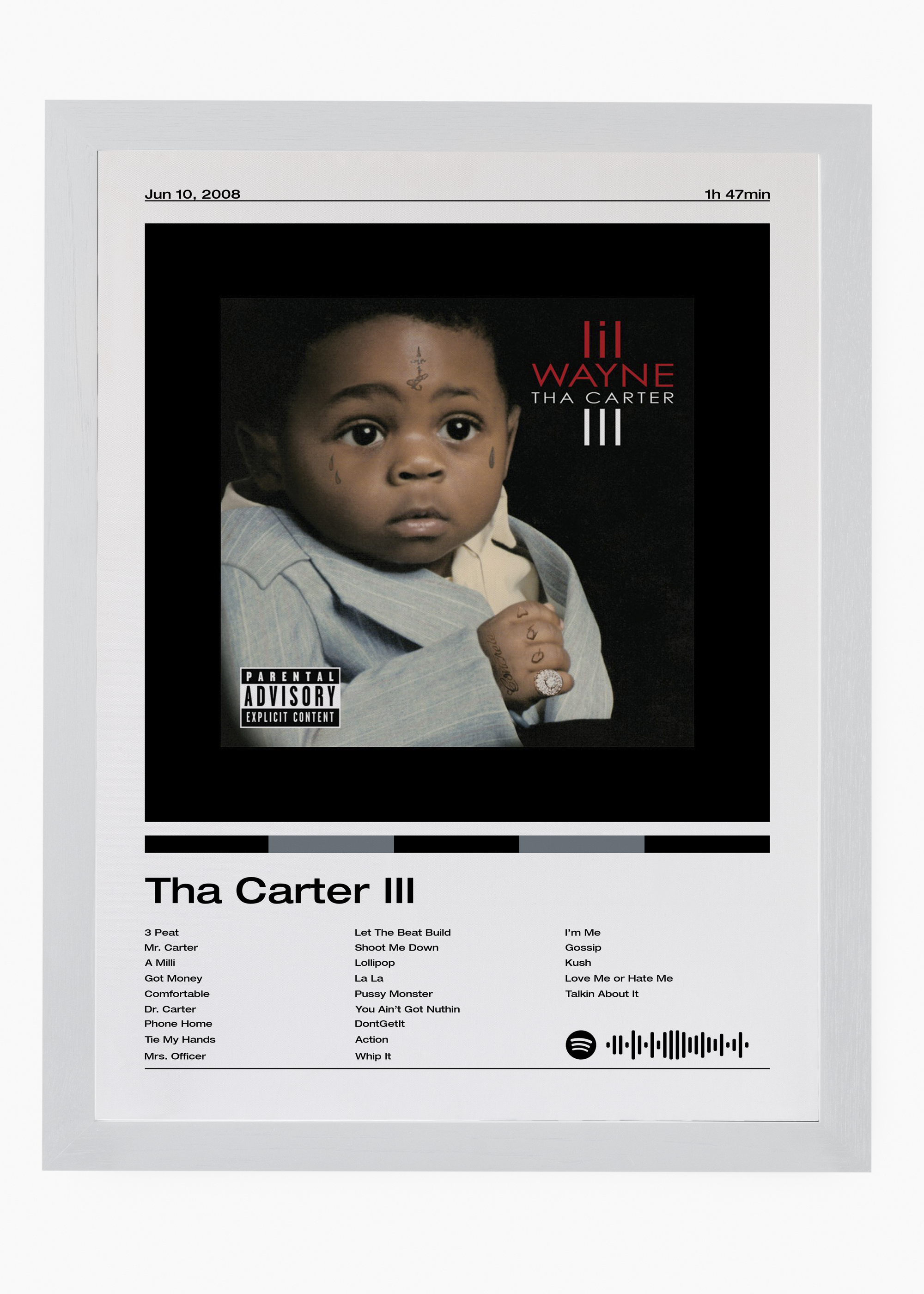 Quadro Lil Wayne Tha Carter III - 5