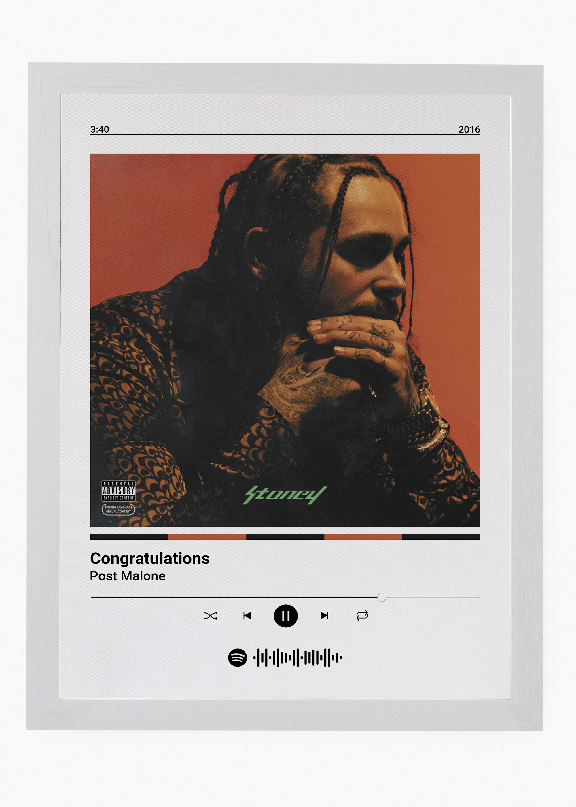 Quadro Post Malone Congratulations - 5