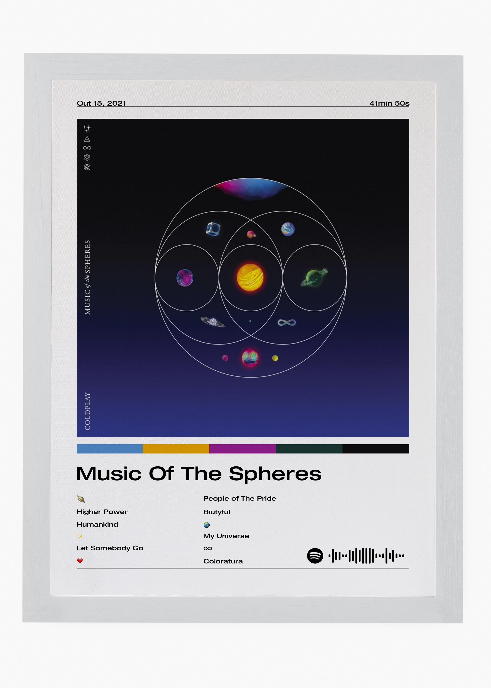 Quadro Coldplay Music Of The Spheres - 5