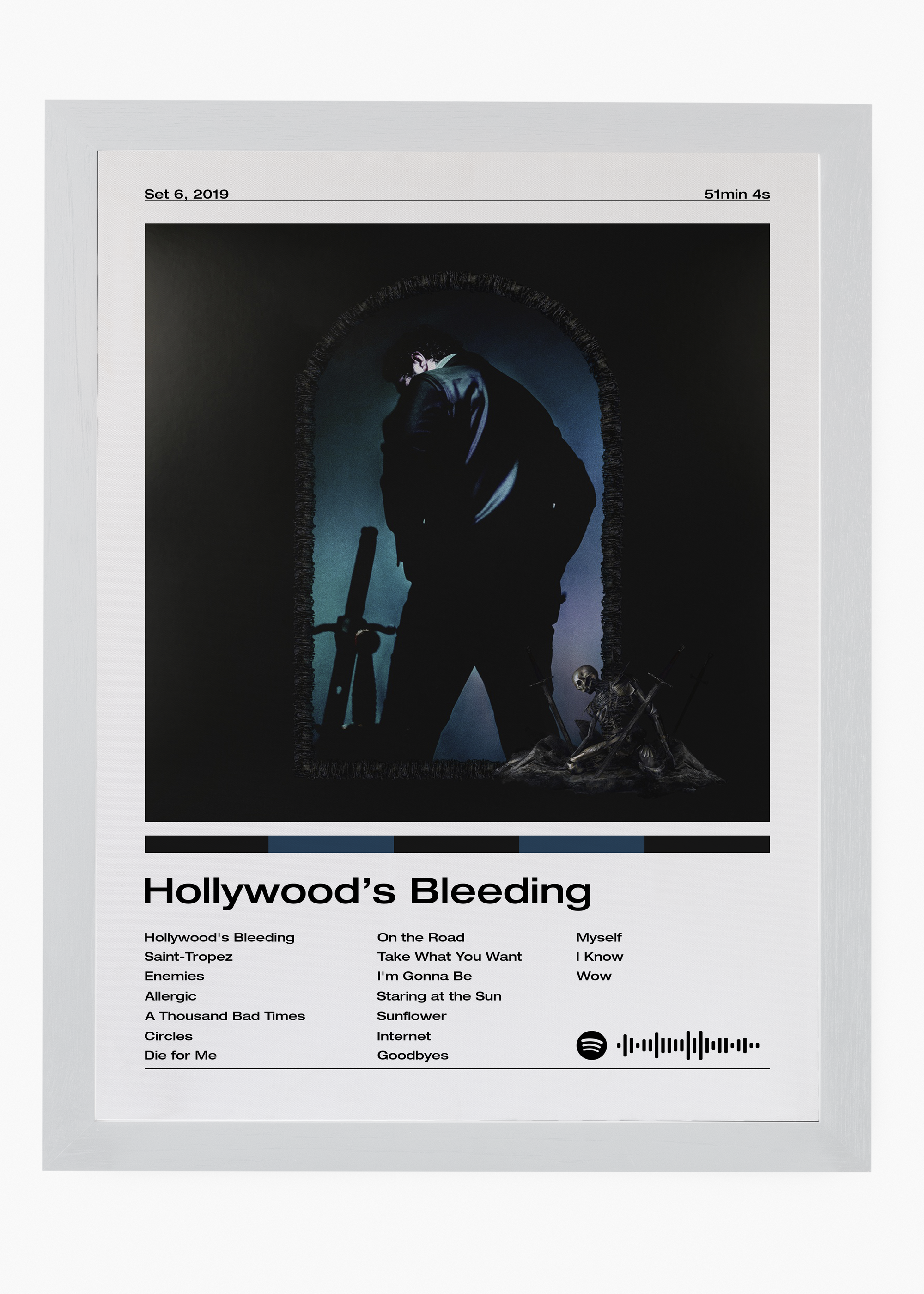 Quadro Post Malone Hollywood's Bleeding - 5
