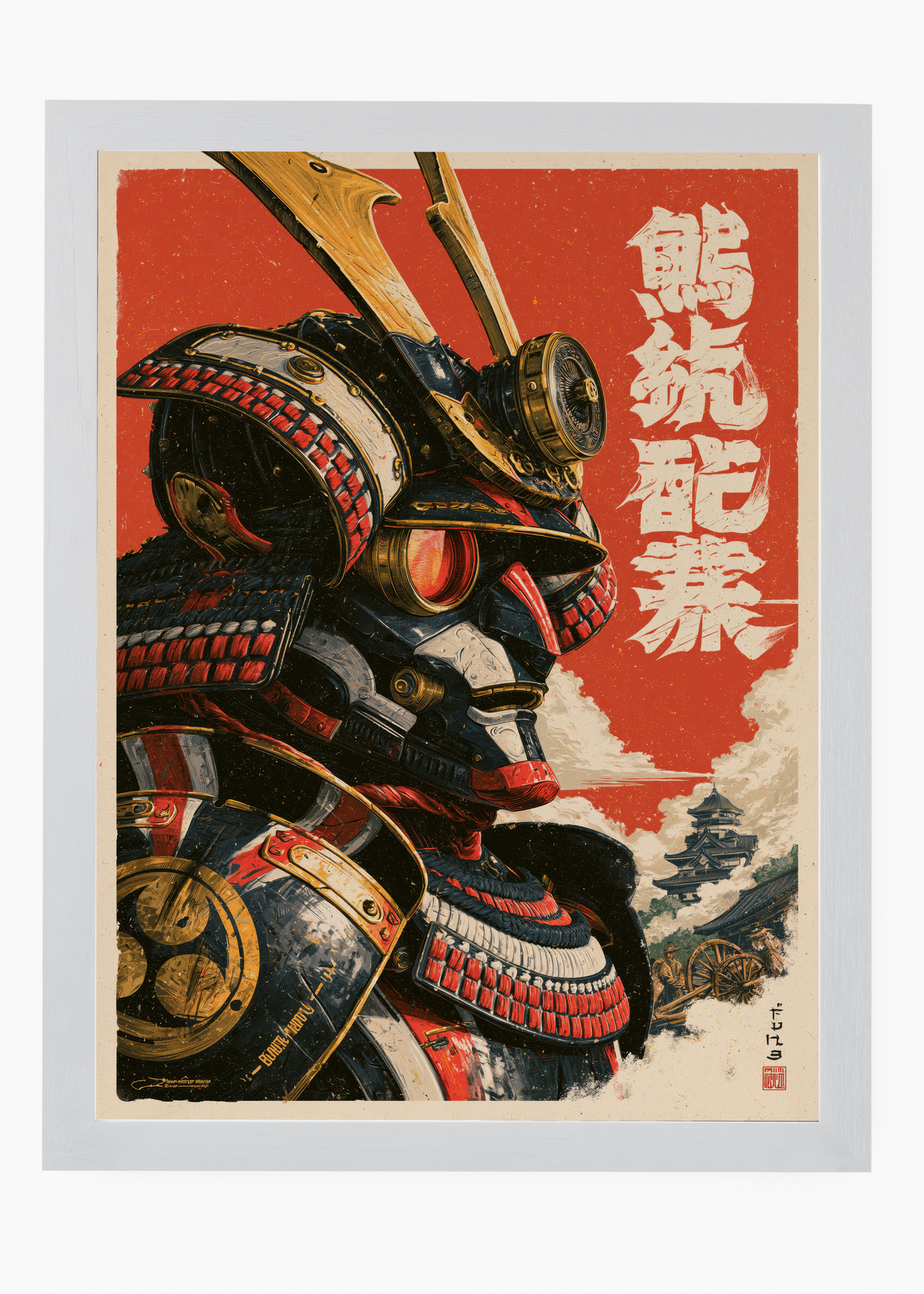 Quadro Japonês Mecha Samurai - 5