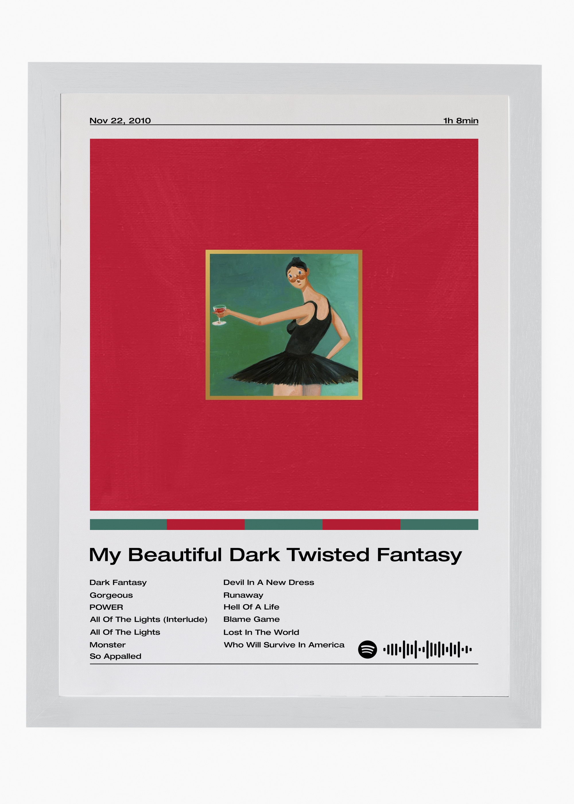 Quadro Kanye West My Beautiful Dark Twisted Fantasy - 5