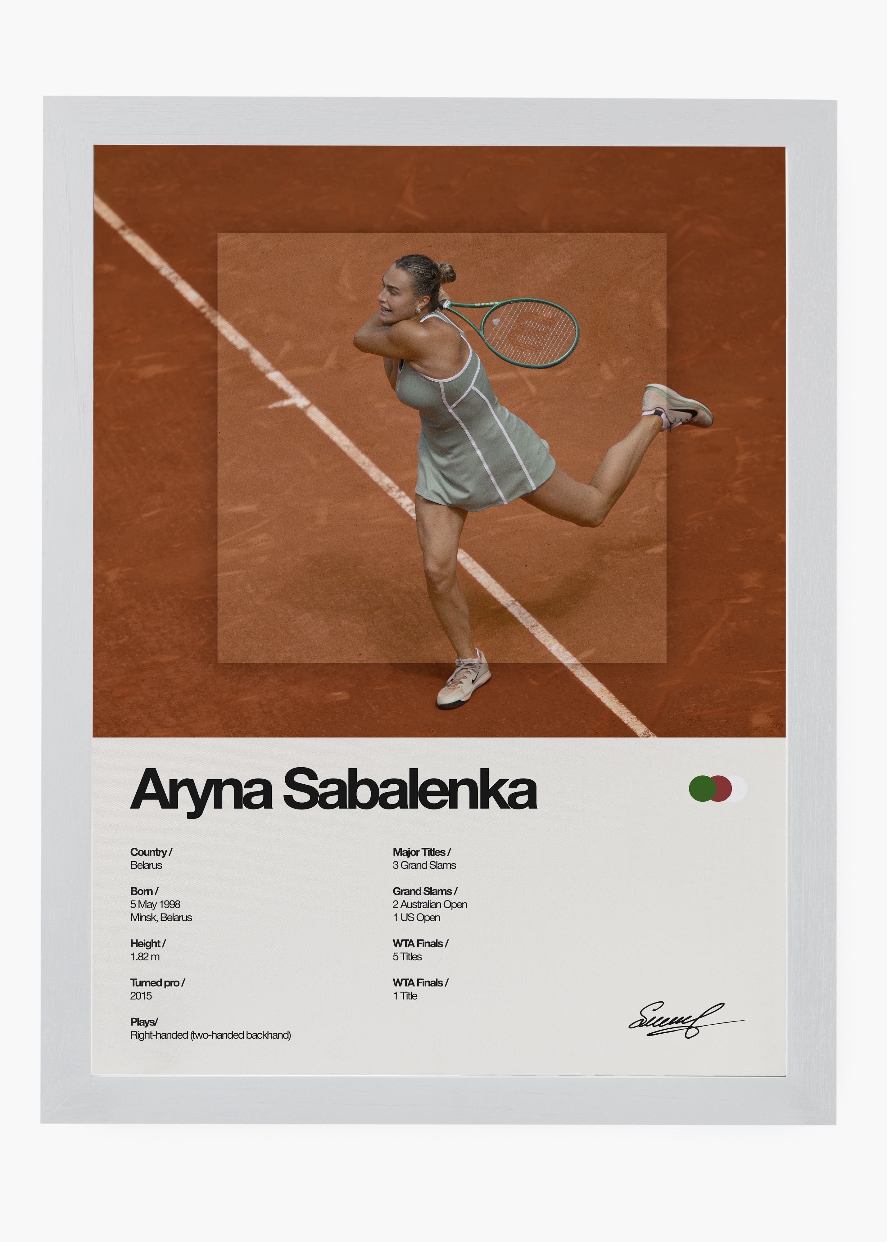 Quadro Aryna Sabalenka