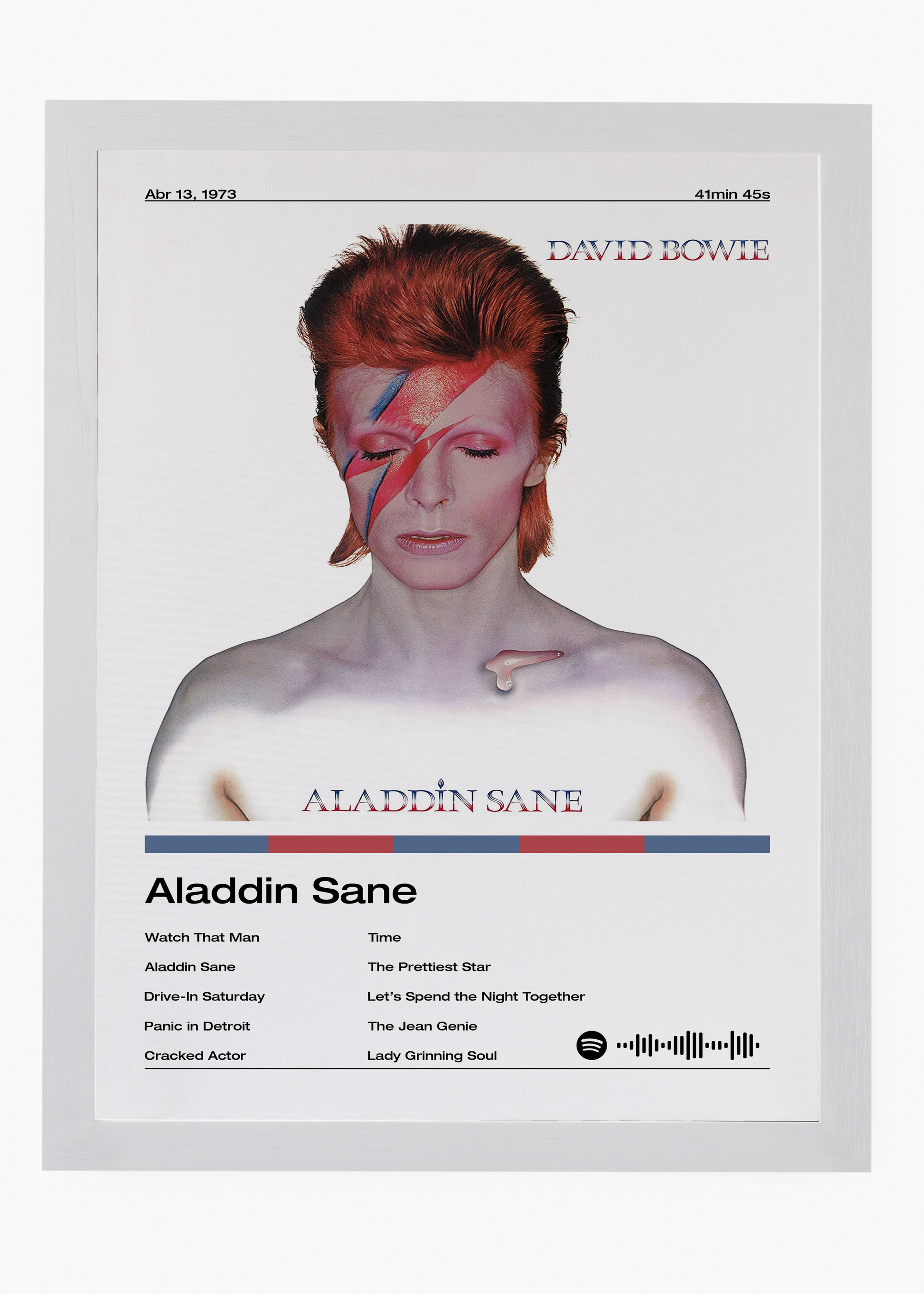 Quadro David Bowie Aladdin Sane - 5