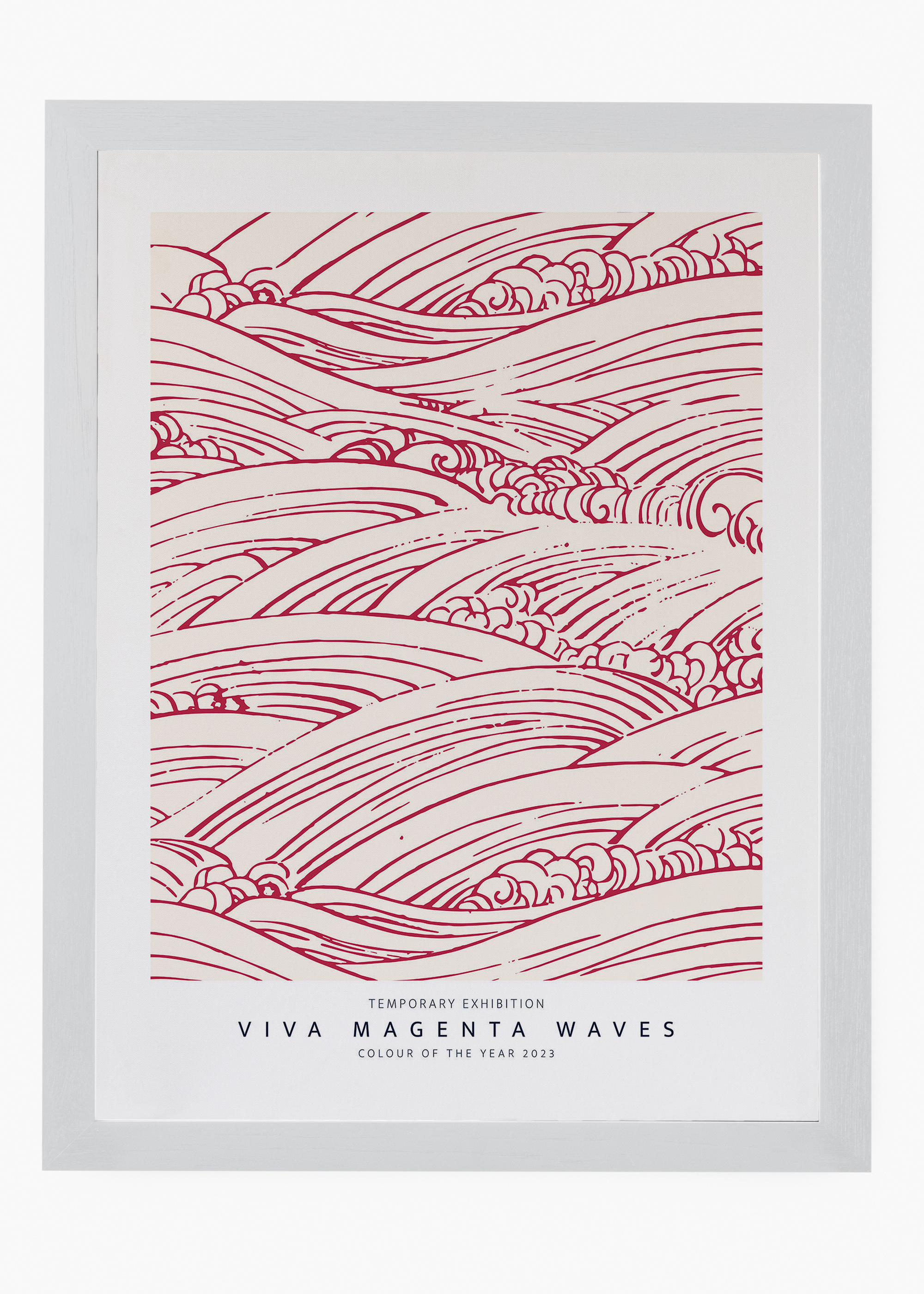 Quadro Magenta Waves - 5