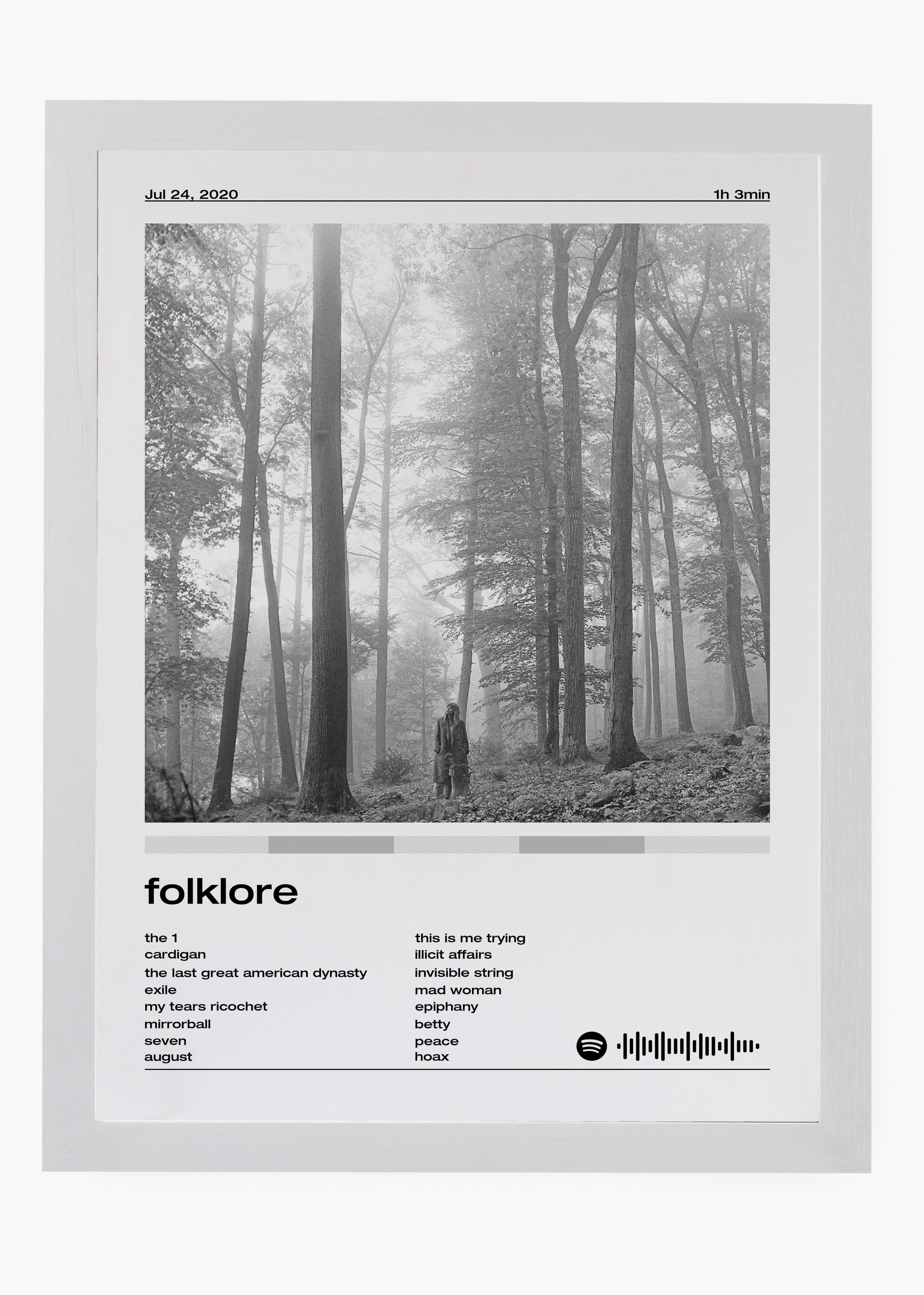 Quadro Taylor Swift Folklore