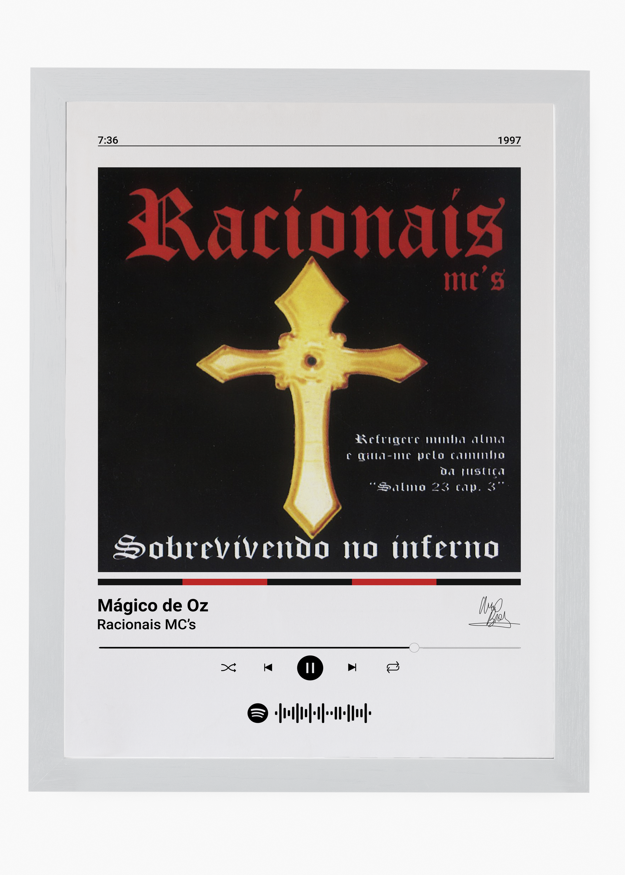 Quadro Racionais Mc's Mágico de Oz - 5