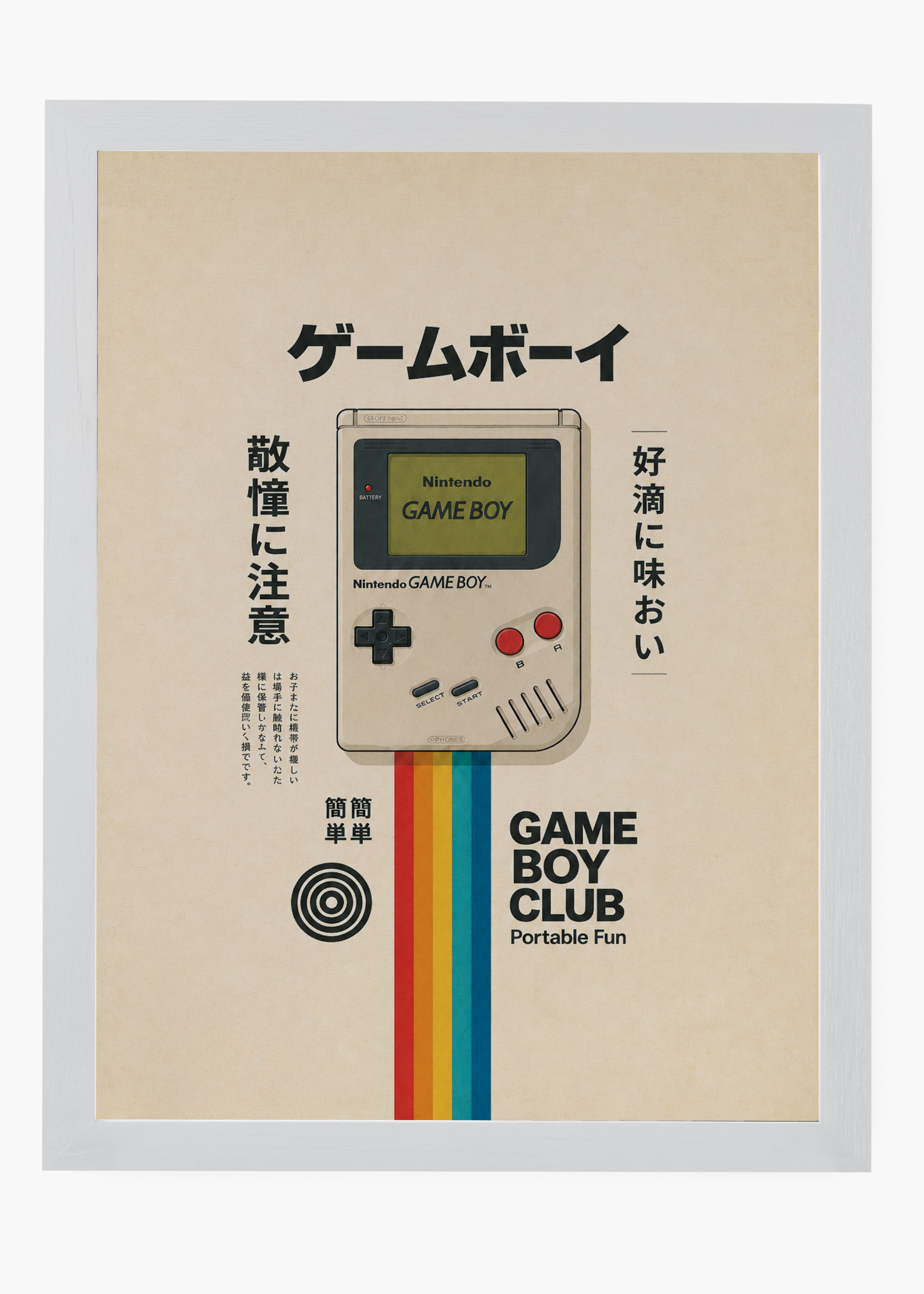 Quadro Japonês Game Boy Retro - 5