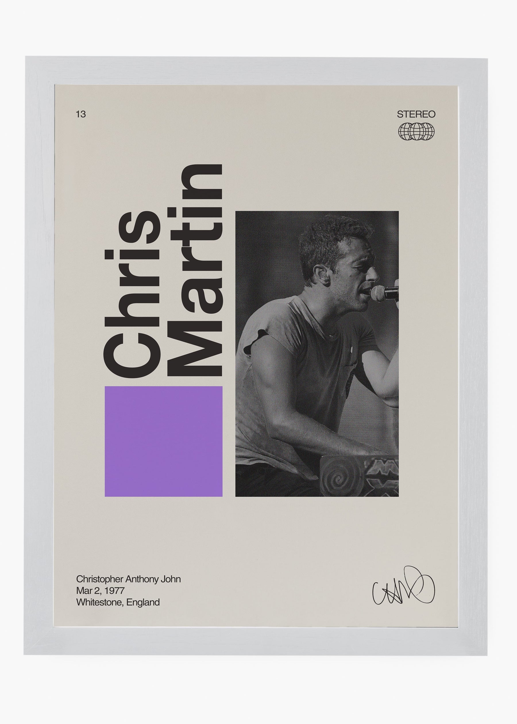 Quadro Signature Chris Martin