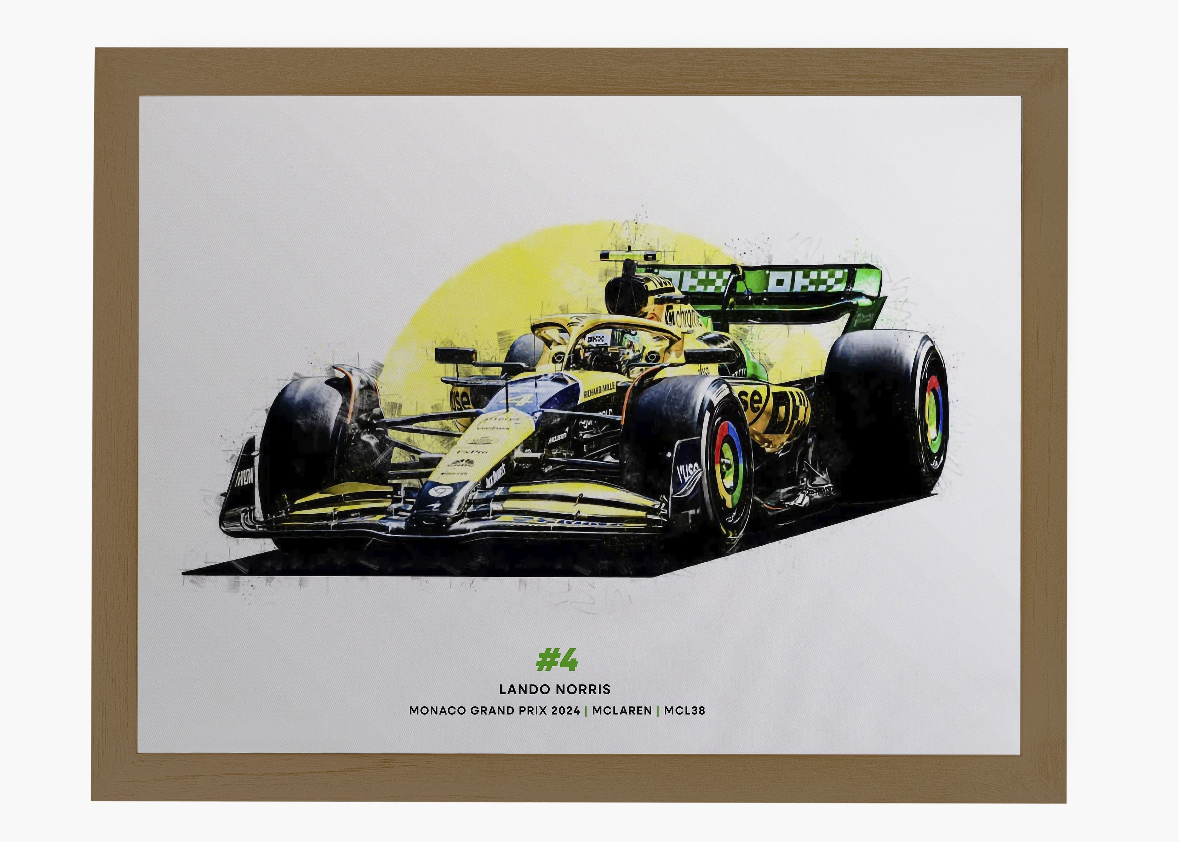 Quadro Lando Norris #4 Monaco GP 2024
