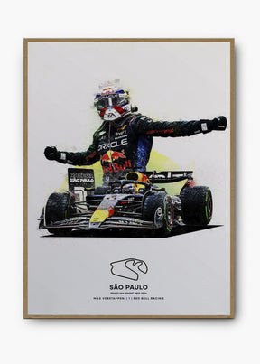 Quadro Max Verstappen São Paulo 2024