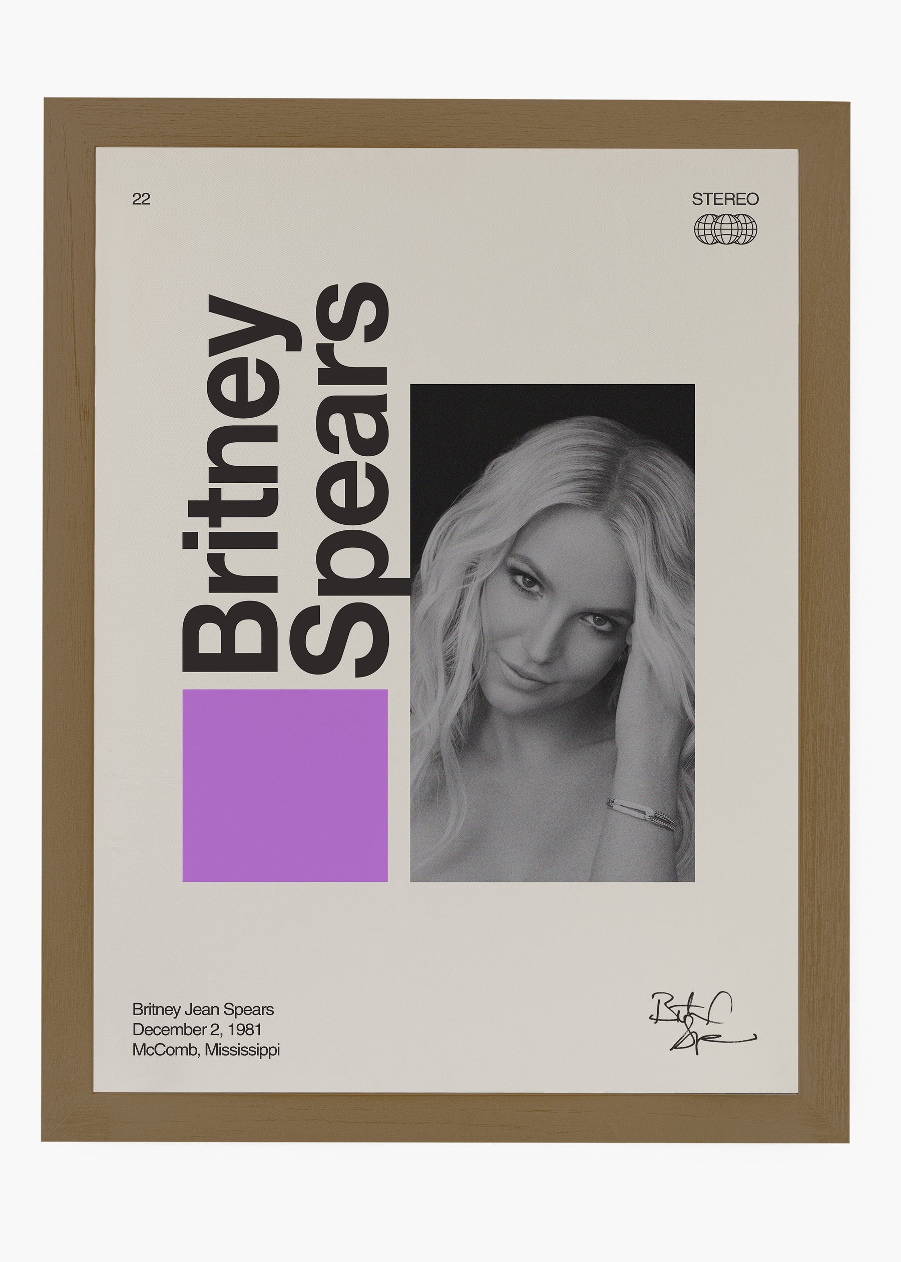 Quadro Signature Britney Spears