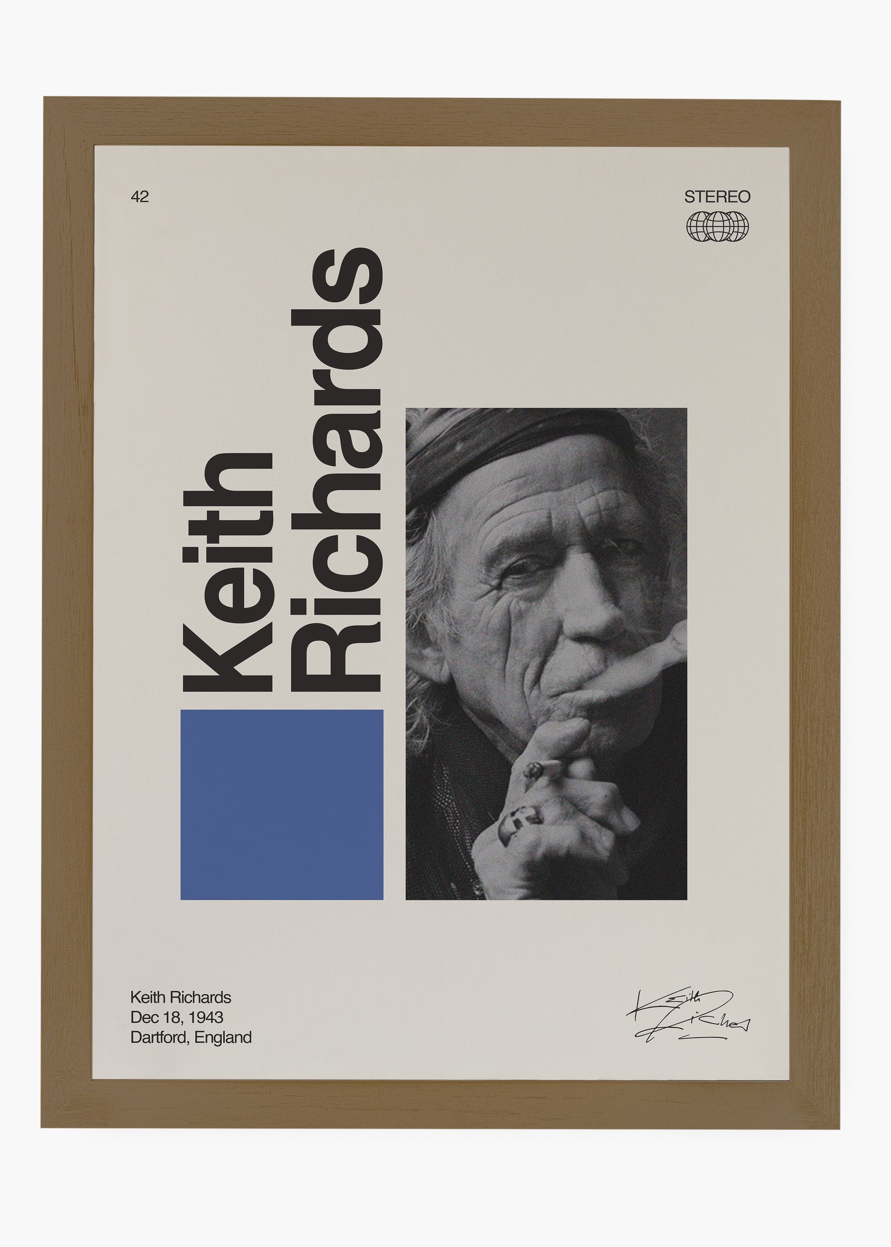 Quadro Signature Keith Richards