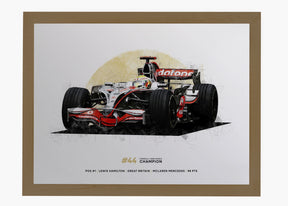 Quadro Lewis Hamilton 2008 World Champion