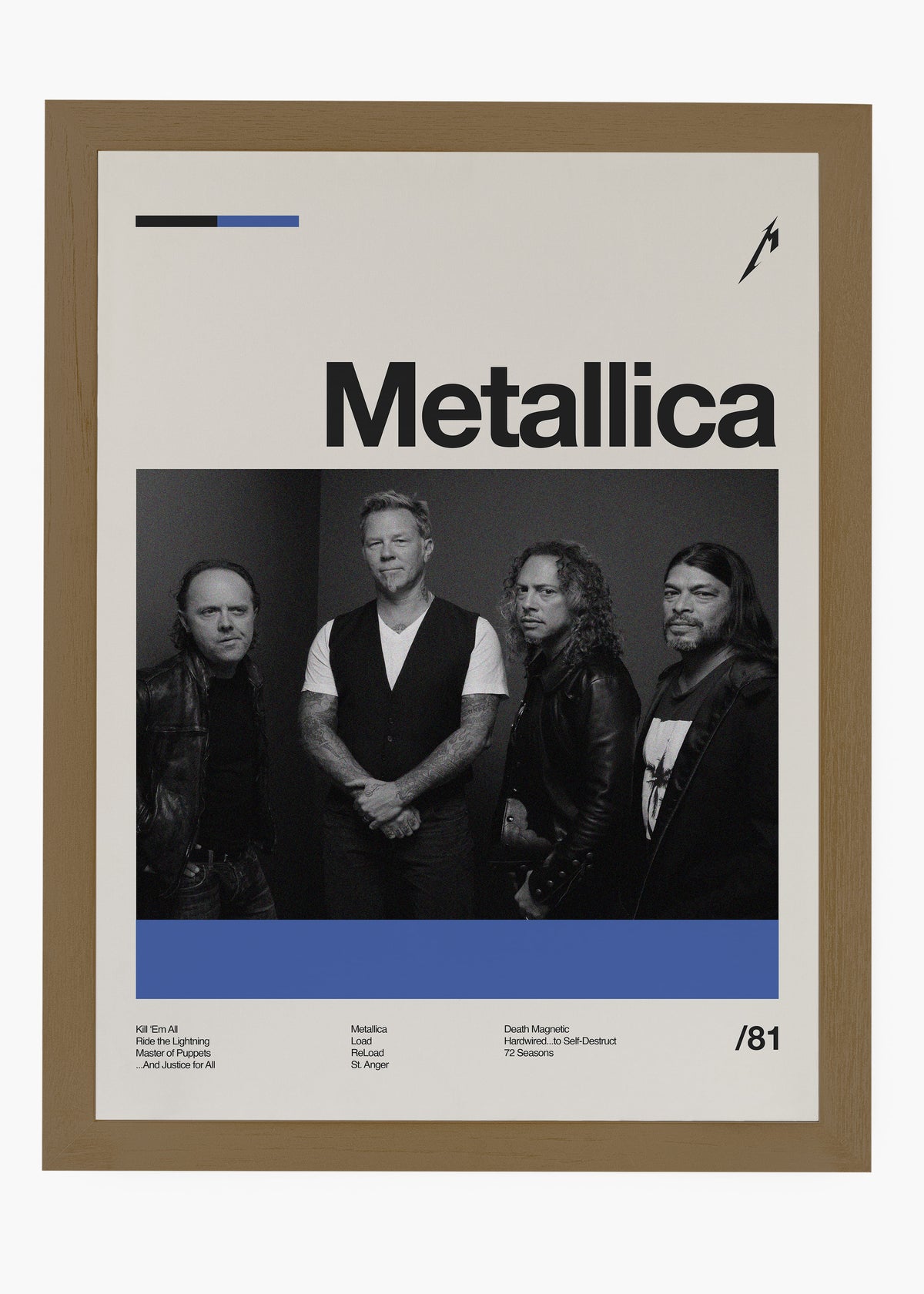 Quadro Metallica Banda
