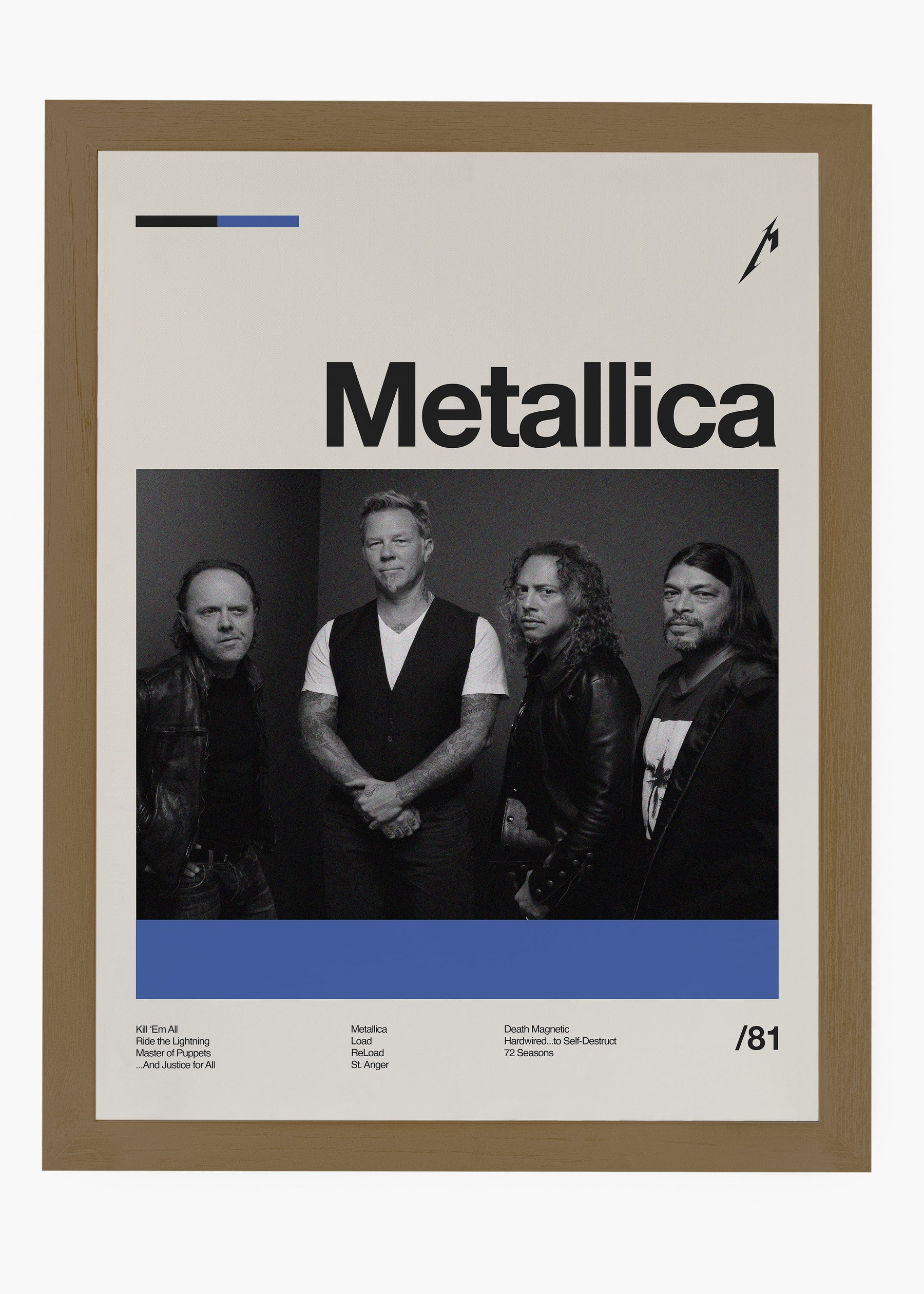 Quadro Metallica Banda