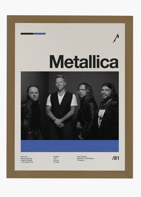 Quadro Metallica Banda