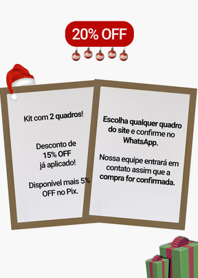 Kit 2 Quadros A Sua Escolha