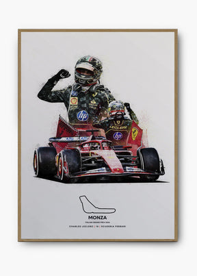 Quadro Charles Leclerc Monza 2024