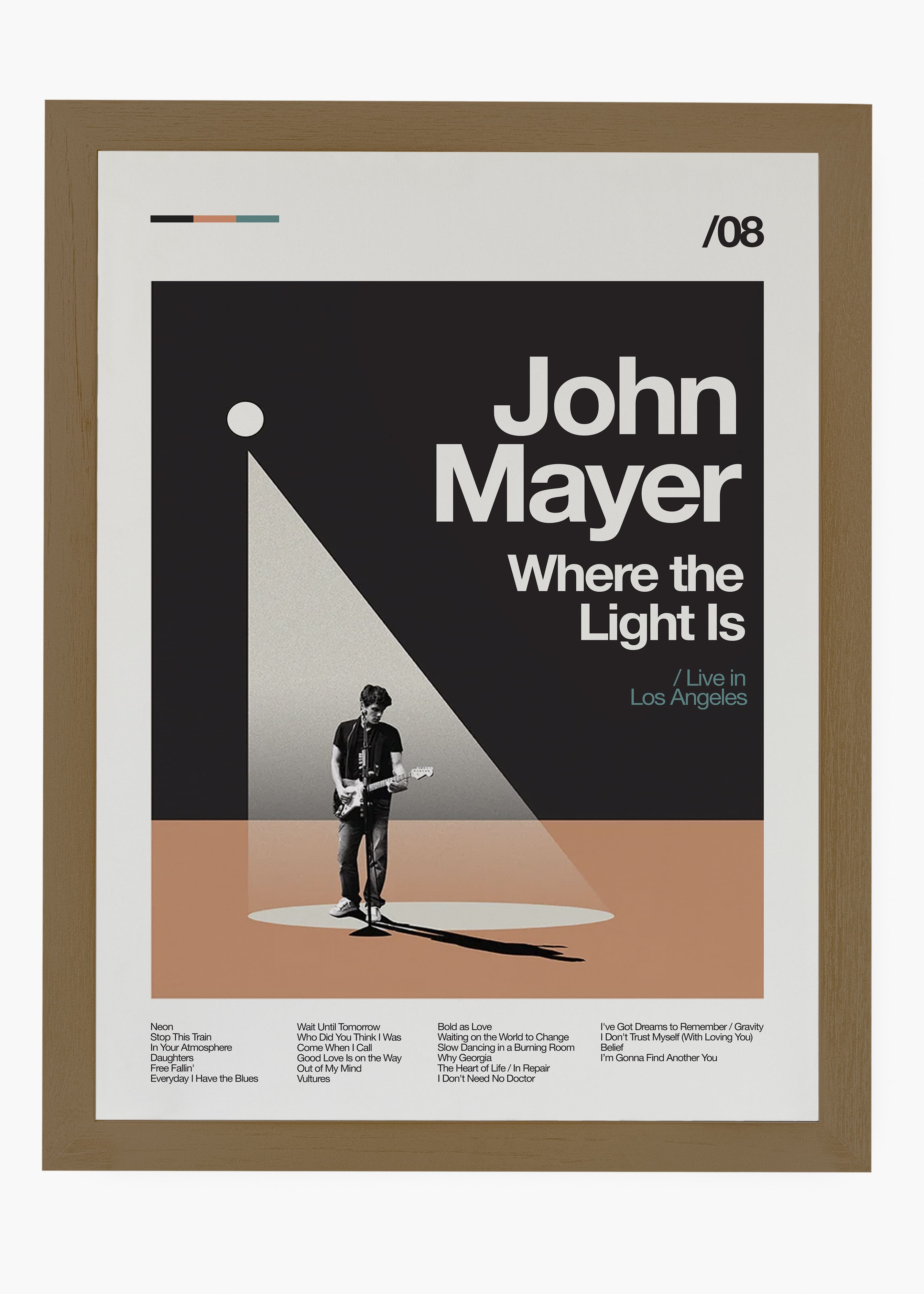 Quadro John Mayer Where the Light Is v2