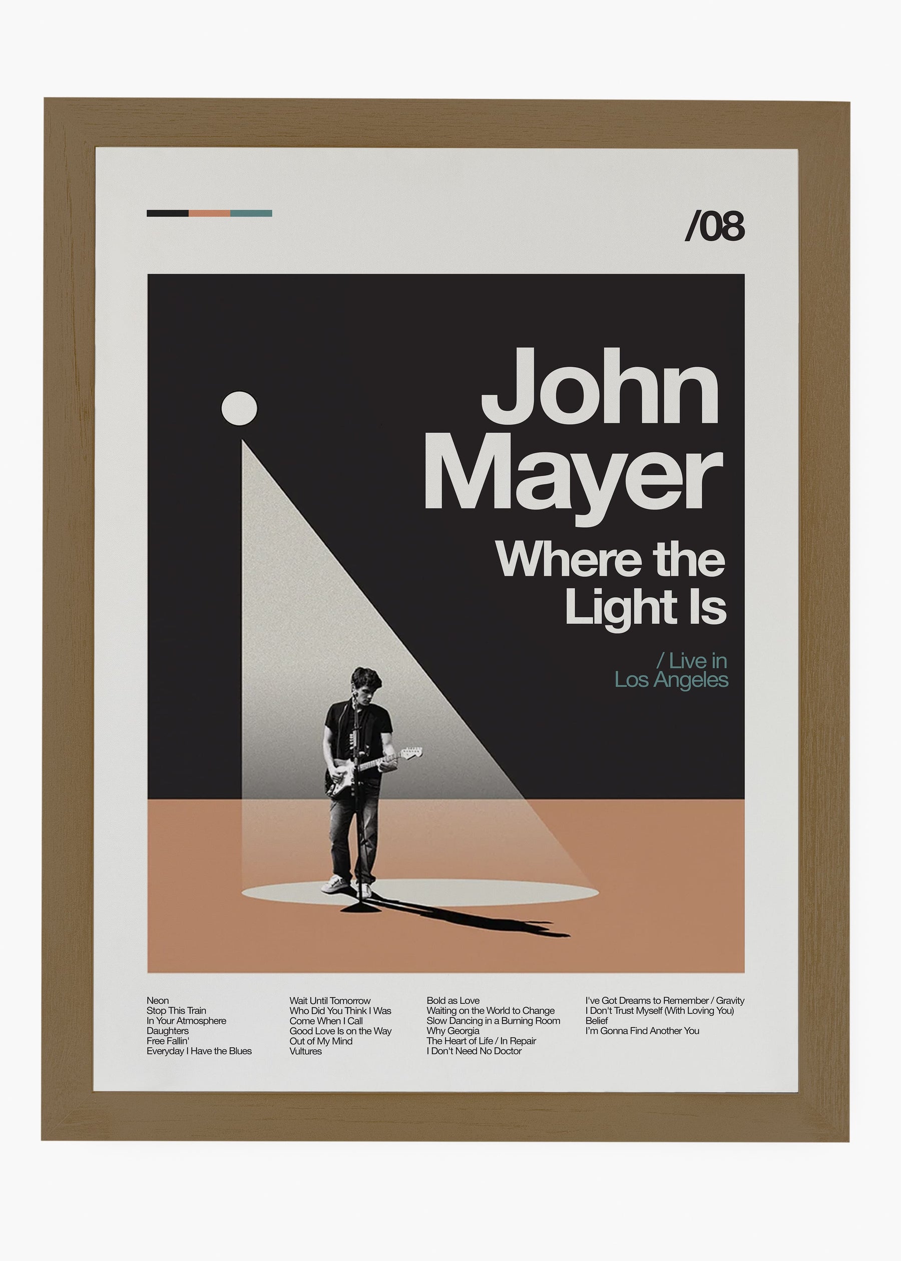 Quadro John Mayer Where the Light Is