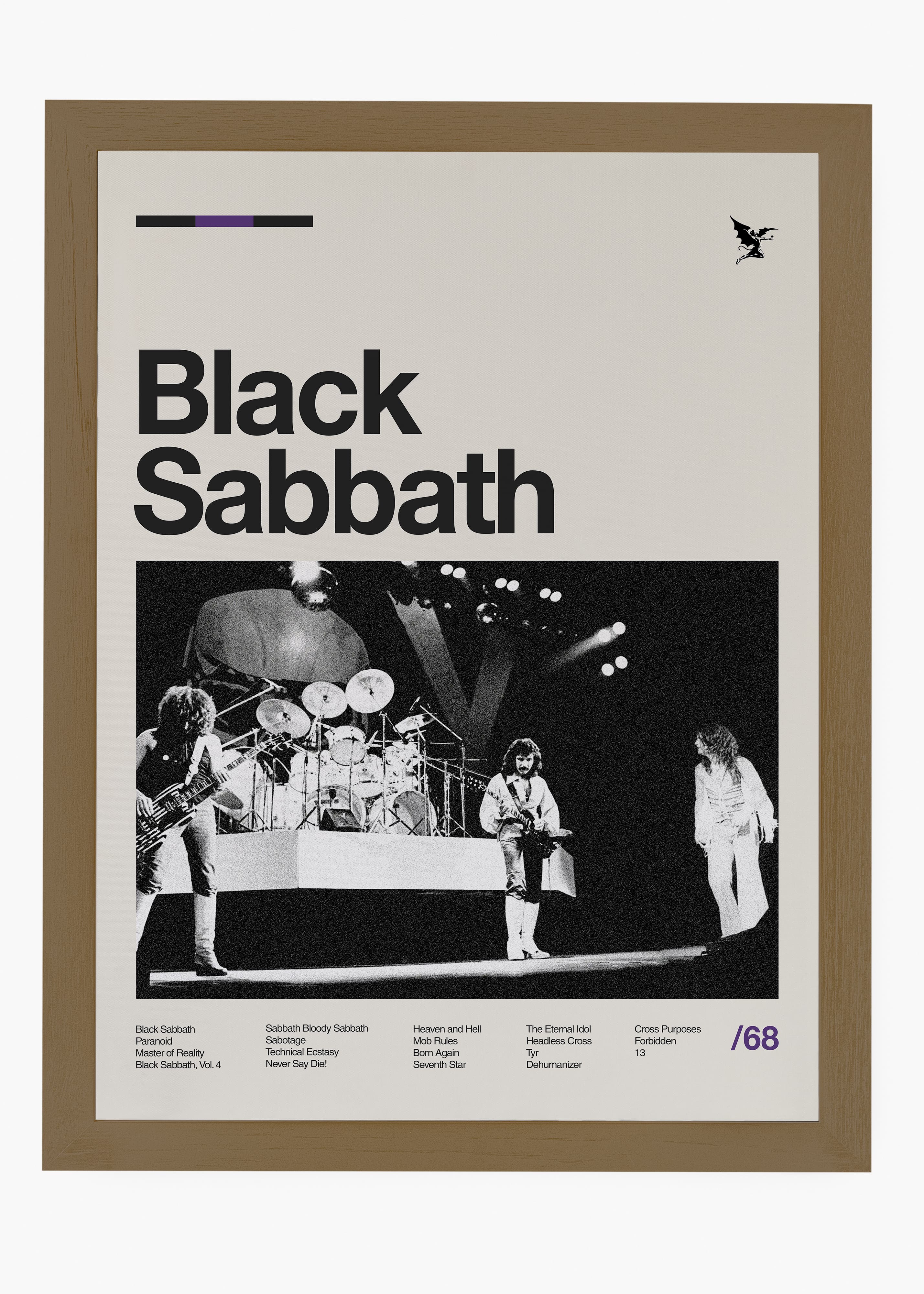 Quadro Black Sabbath Banda