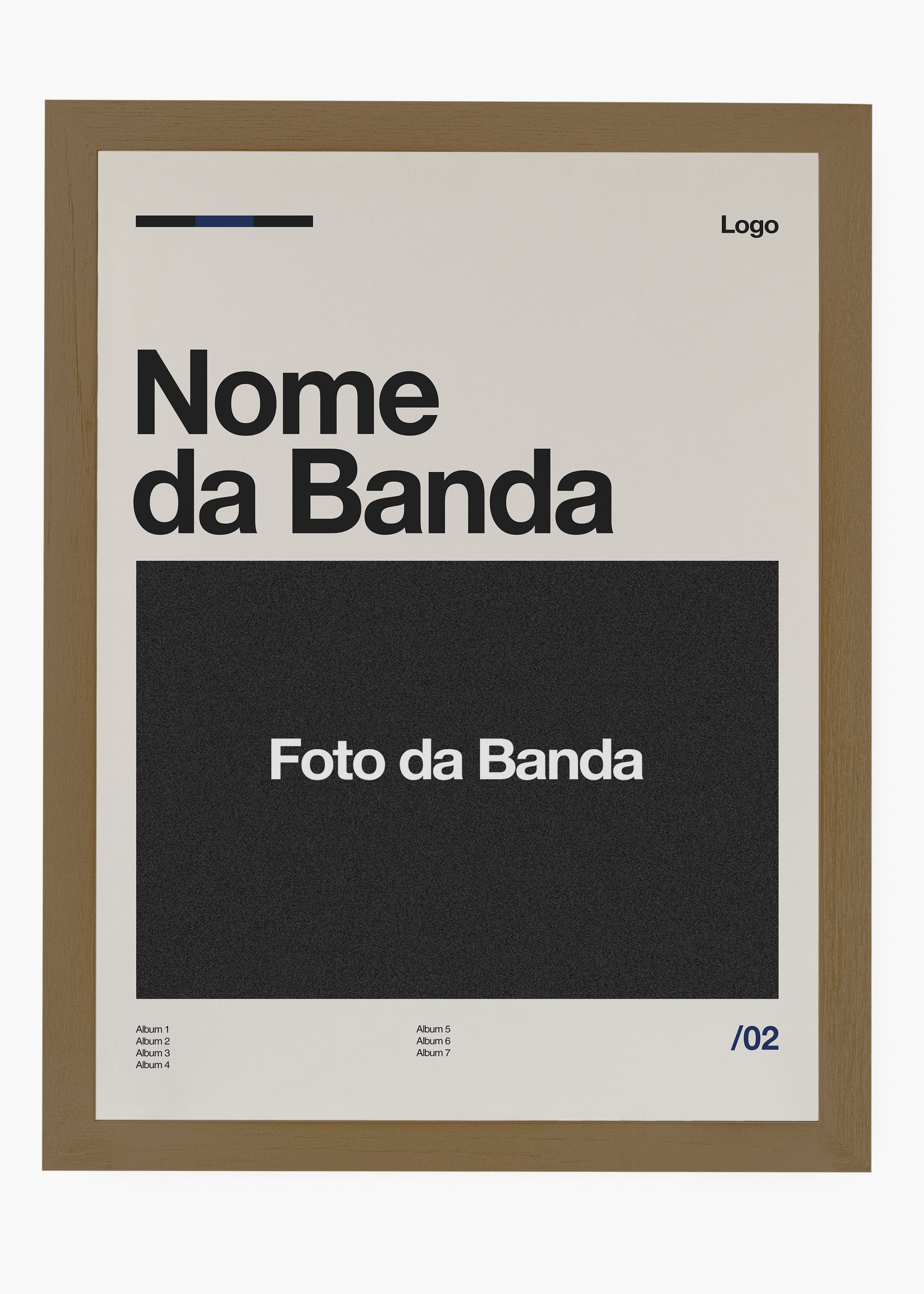 Quadro Personalizável - Bandas / Capas