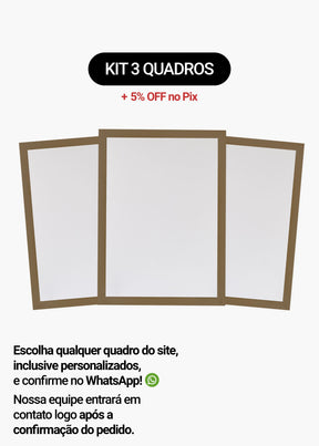 Kit 3 Quadros A Sua Escolha