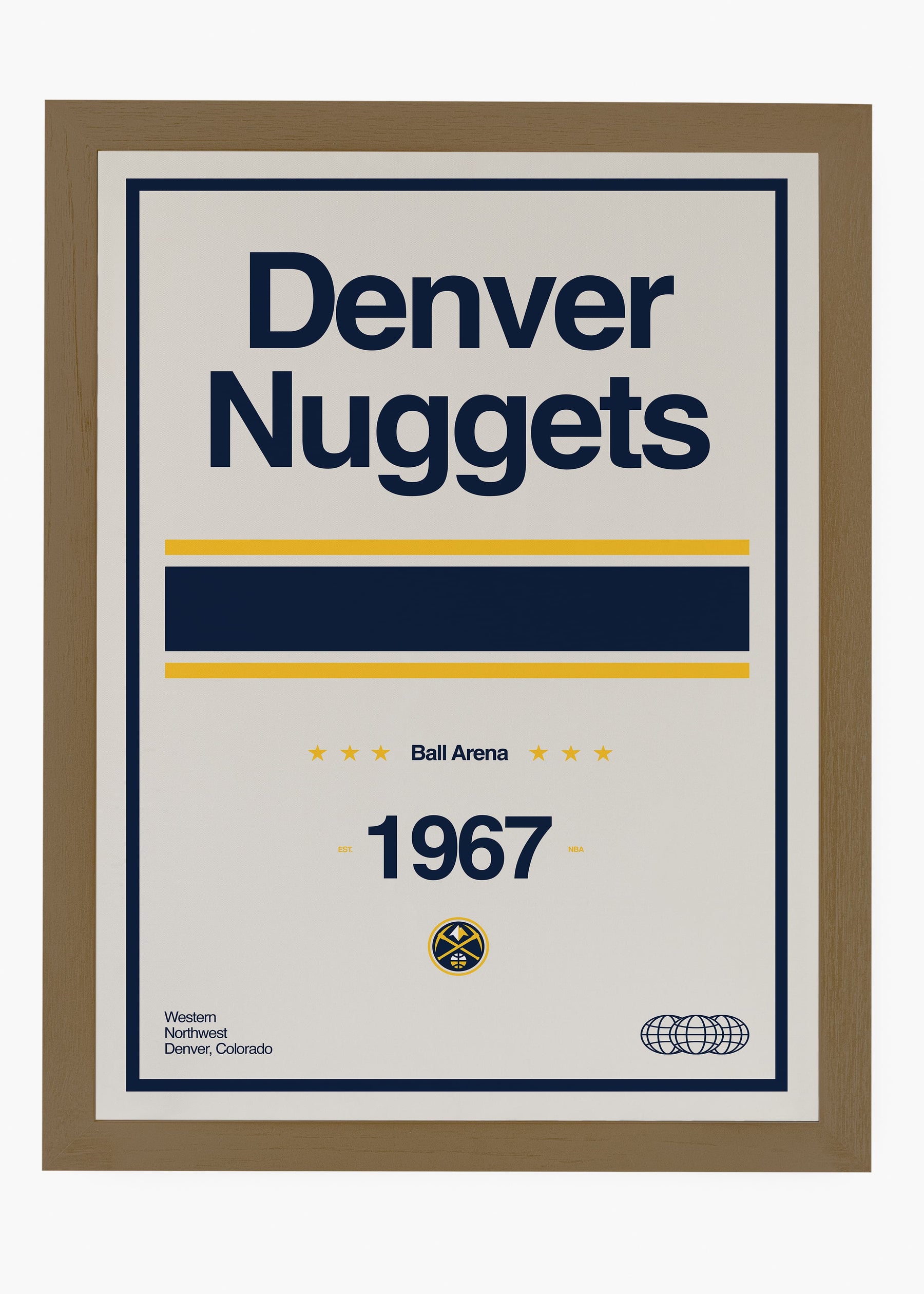 Quadro NBA Denver Nuggets