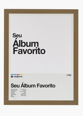 Quadro Spotify Personalizável - Álbum
