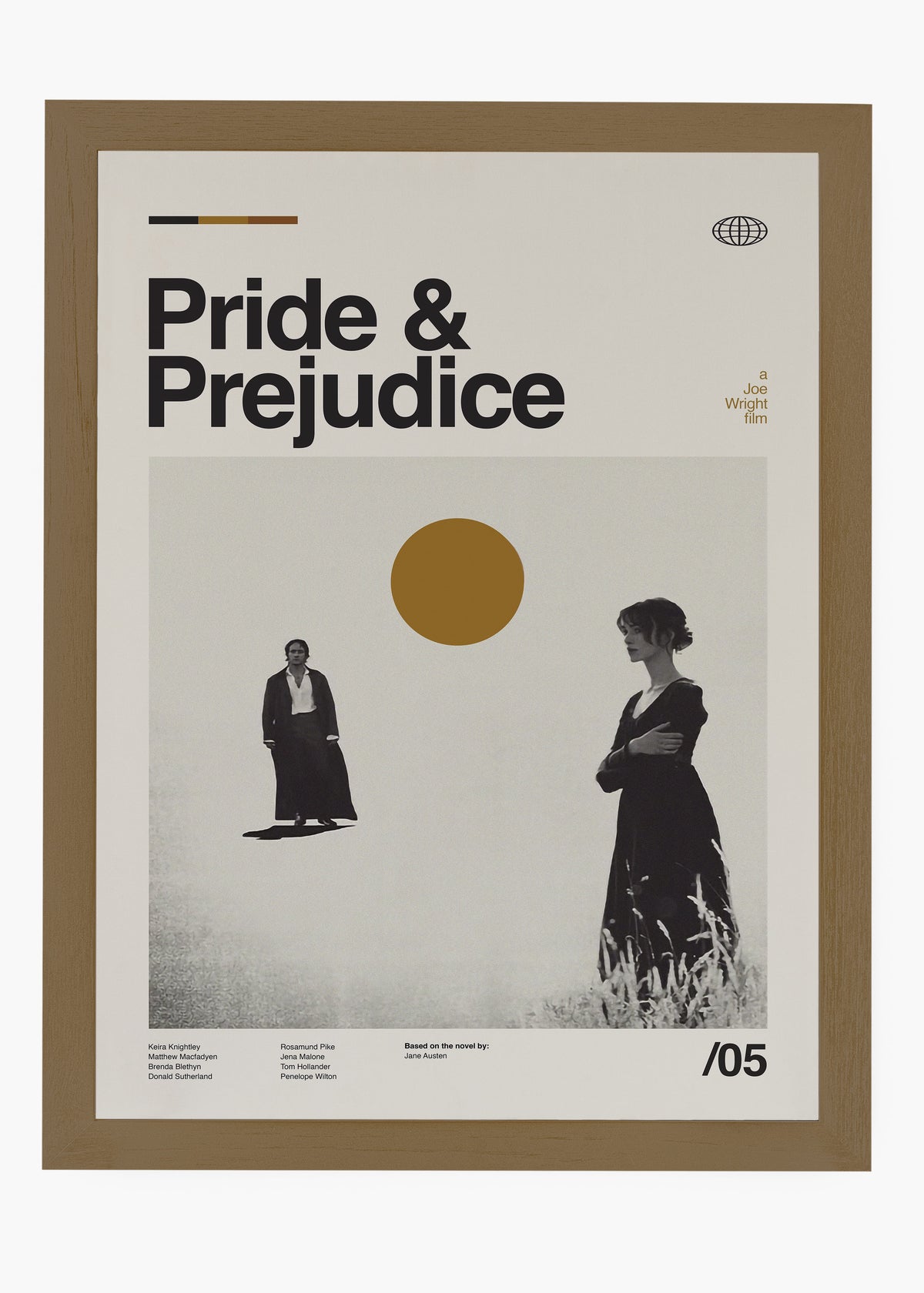 Quadro decorativo Orgulho e Preconceito — arte de cinema para parede | Cübe Quadros