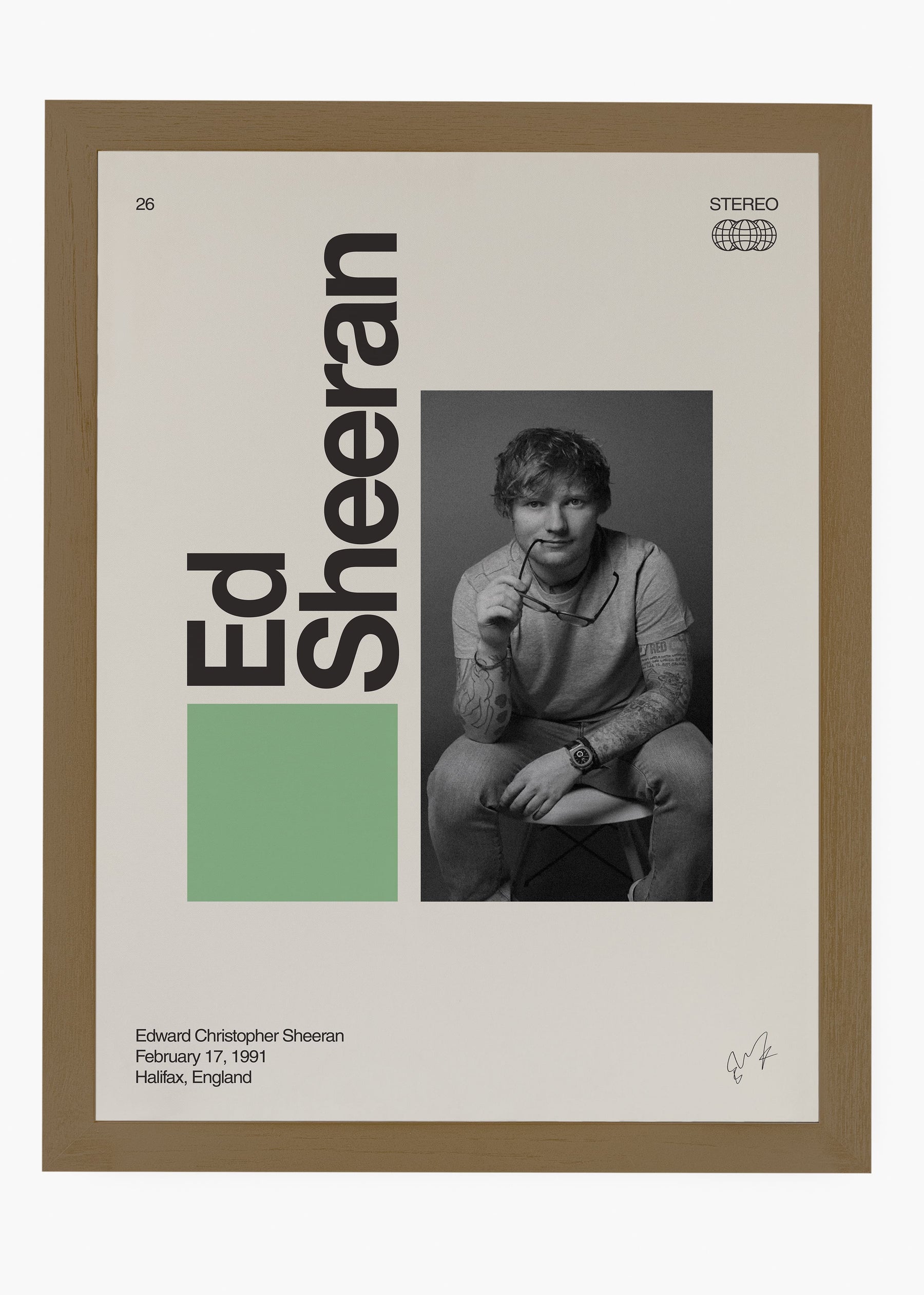 Quadro Signature Ed Sheeran