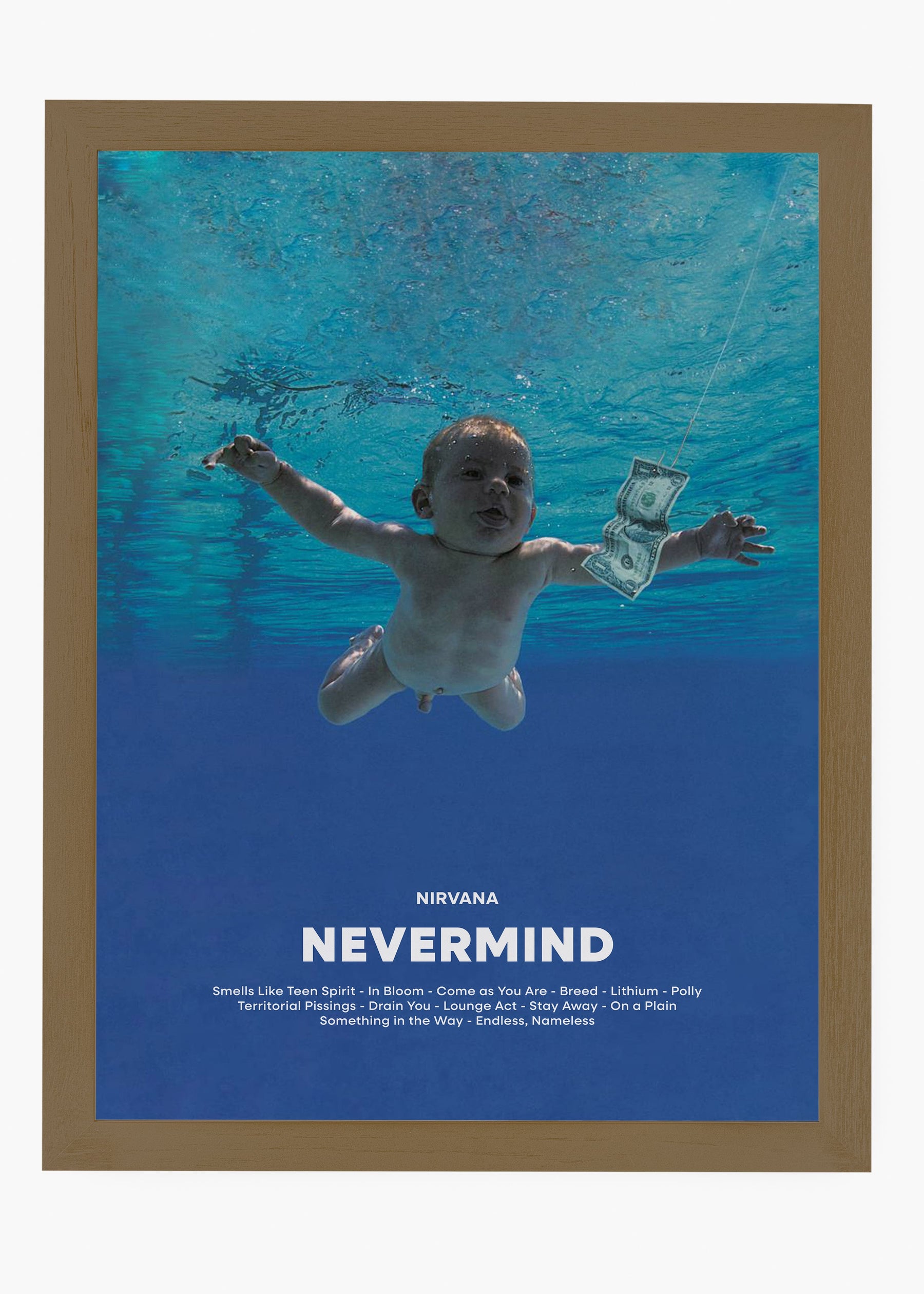 Quadro Nirvana Nevermind Capa
