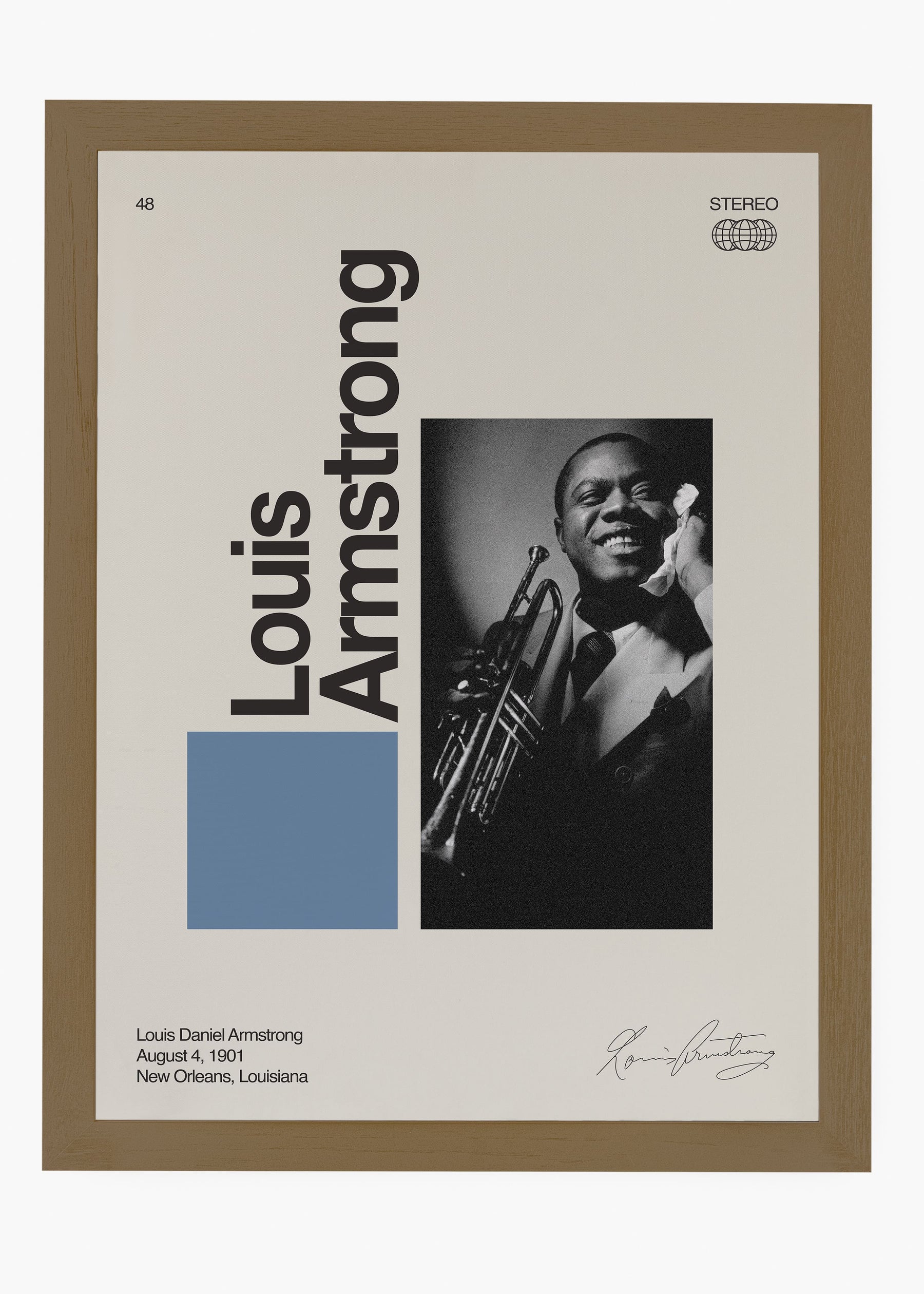 Quadro Signature Louis Armstrong