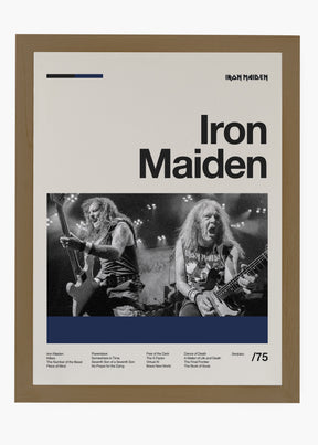 Quadro Iron Maiden Banda