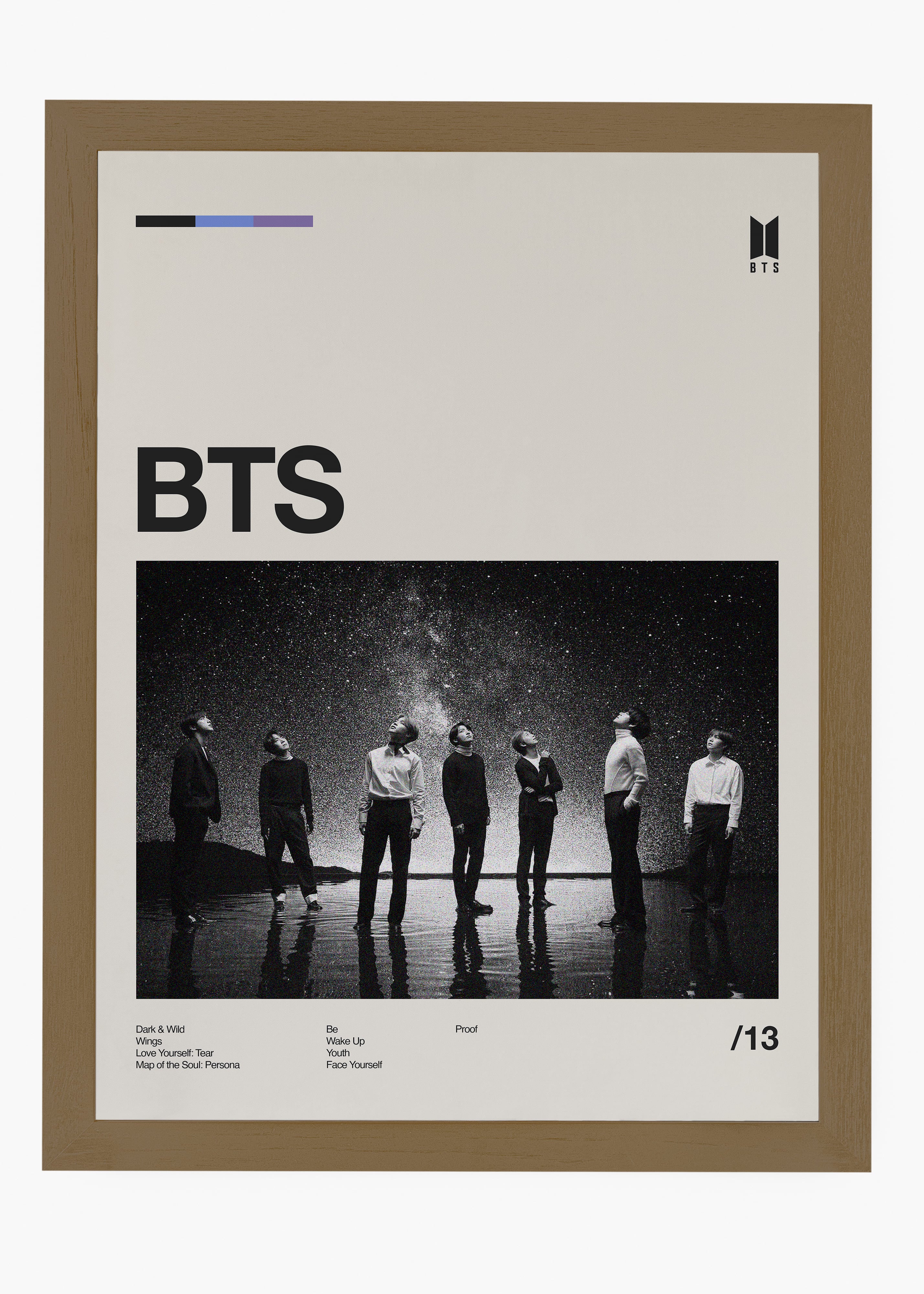 Quadro BTS | K-pop | Cübe Quadros