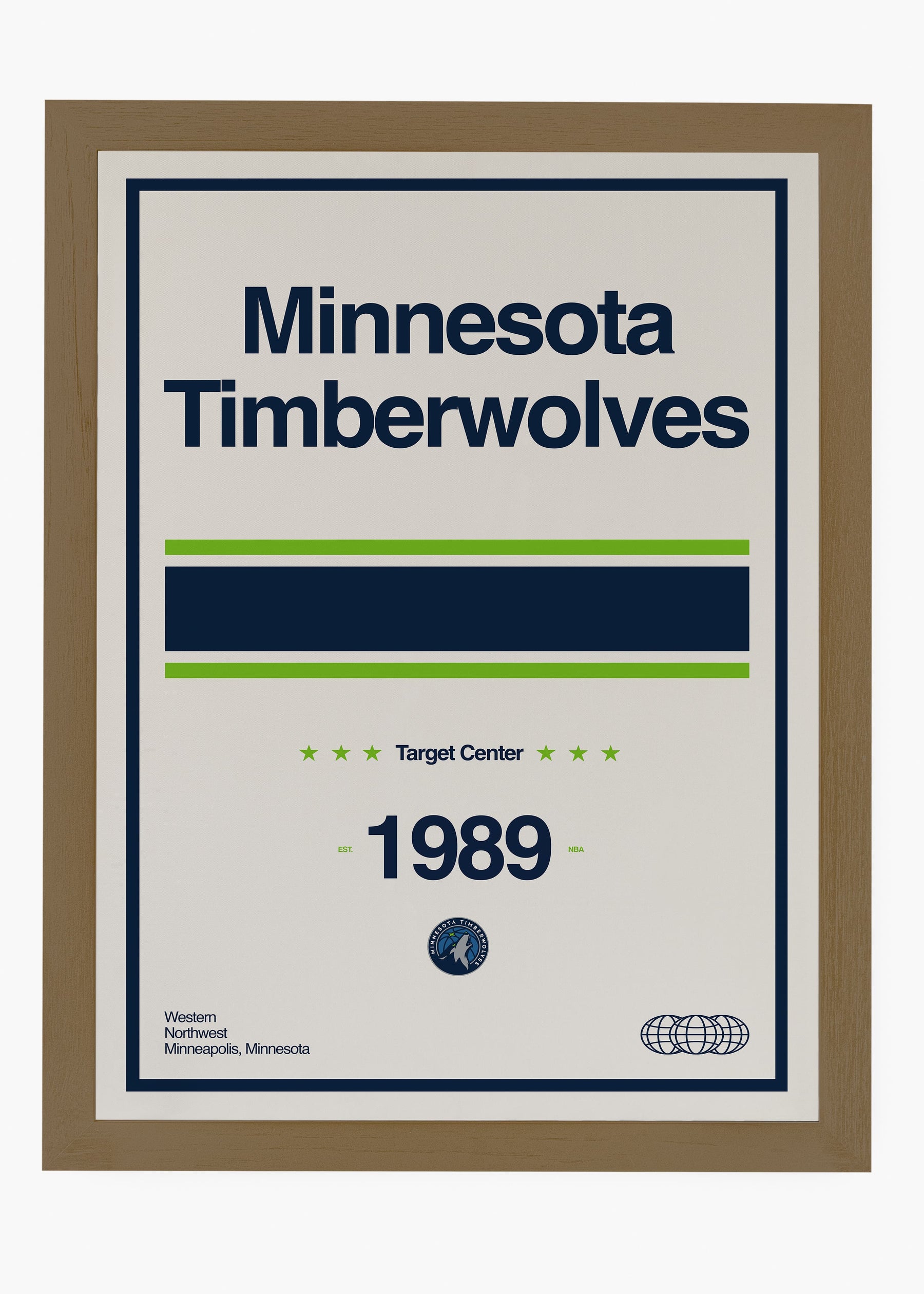 Quadro NBA Minnestoa Timberwolves