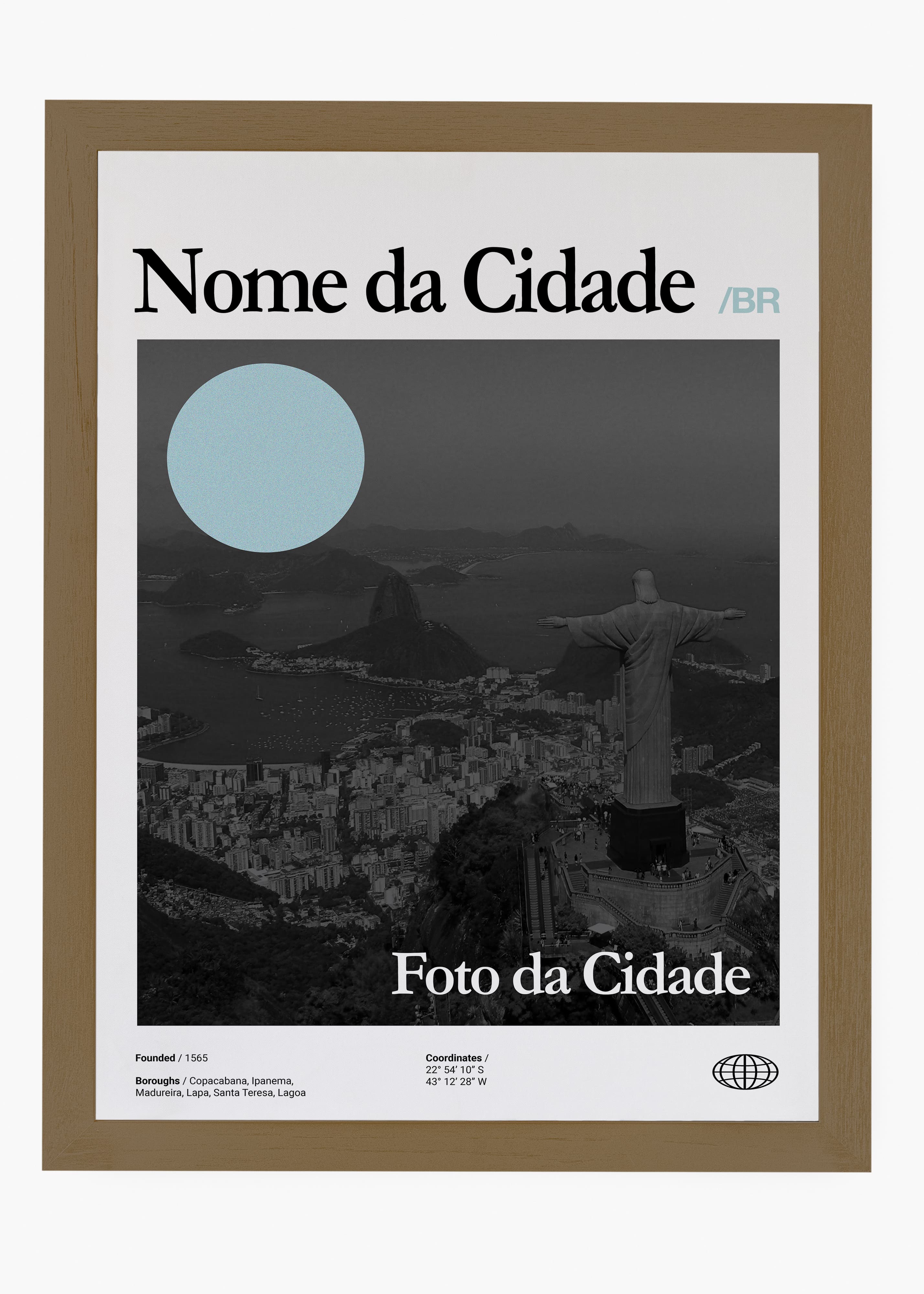 Quadro Personalizável - City / Cidades