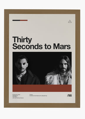Quadro Thirty Seconds to Mars Banda