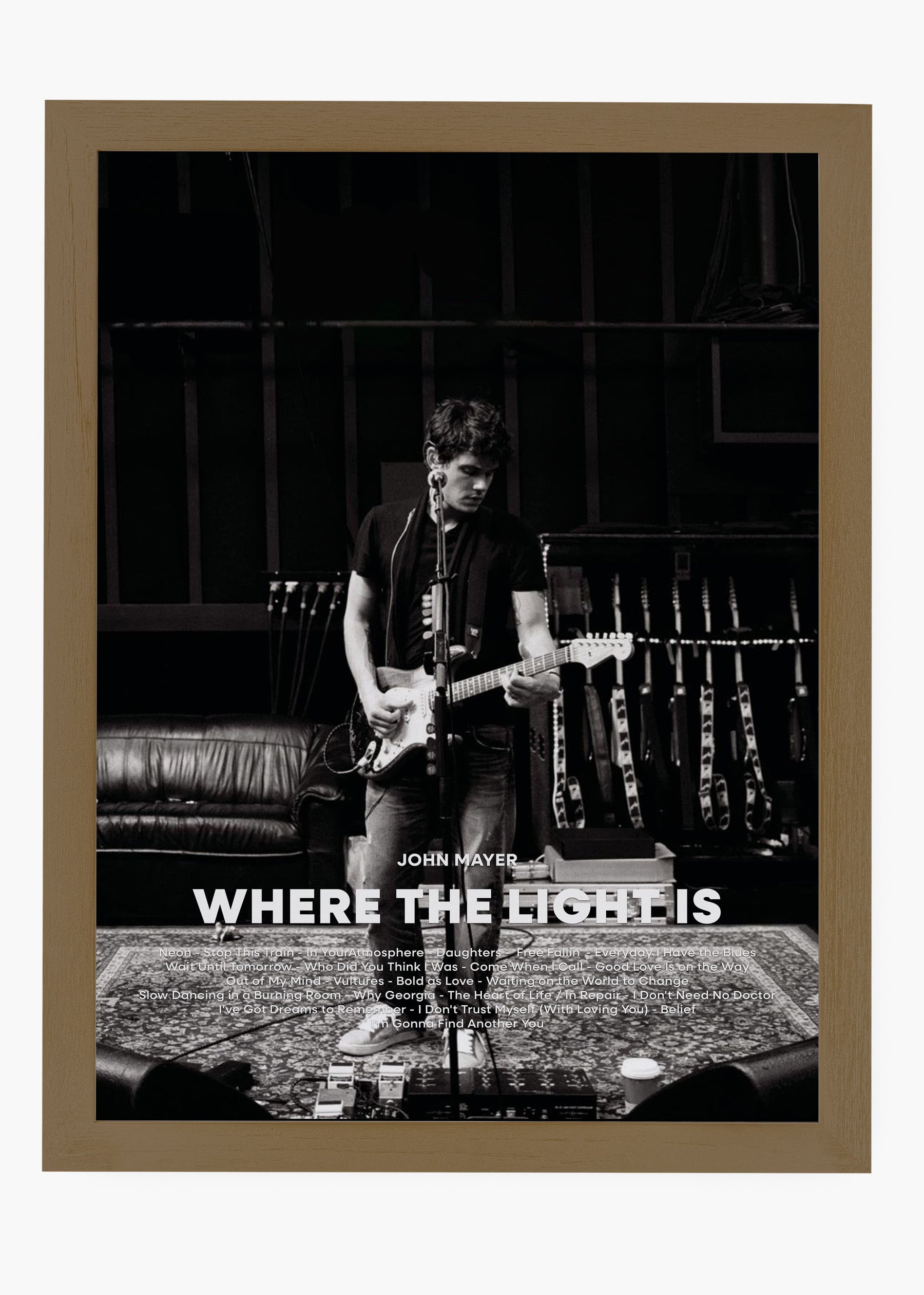Quadro John Mayer Where The Light Is Capa