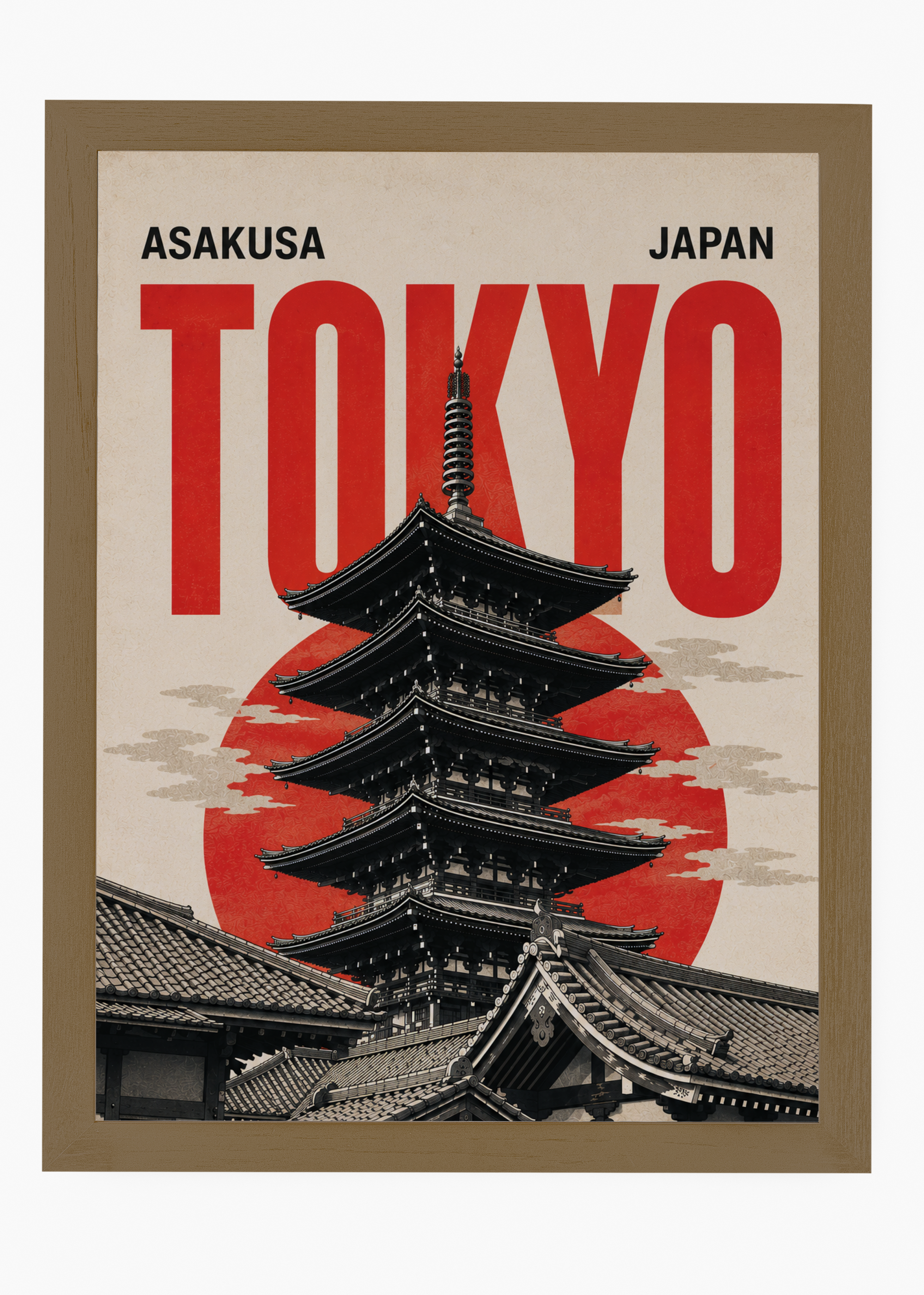Quadro Japonês Asakusa Red - 6