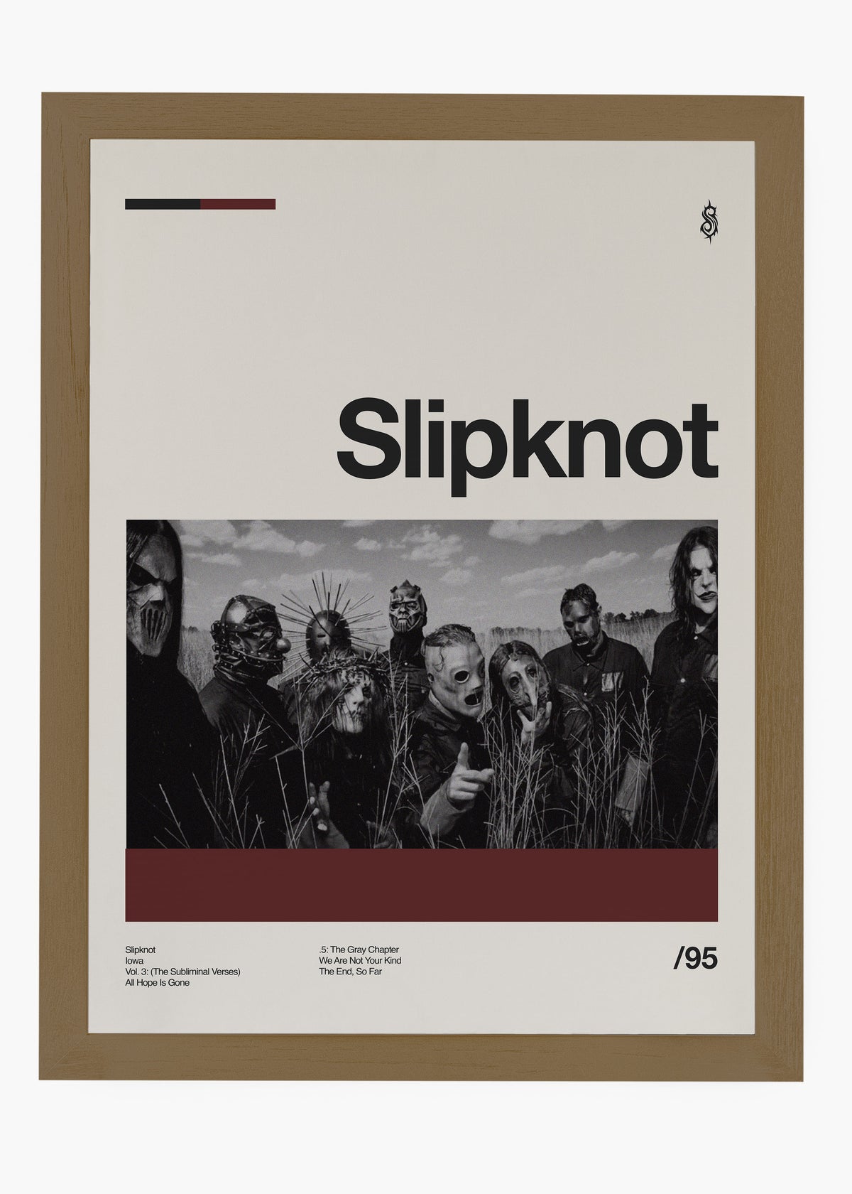Quadro Slipknot Banda