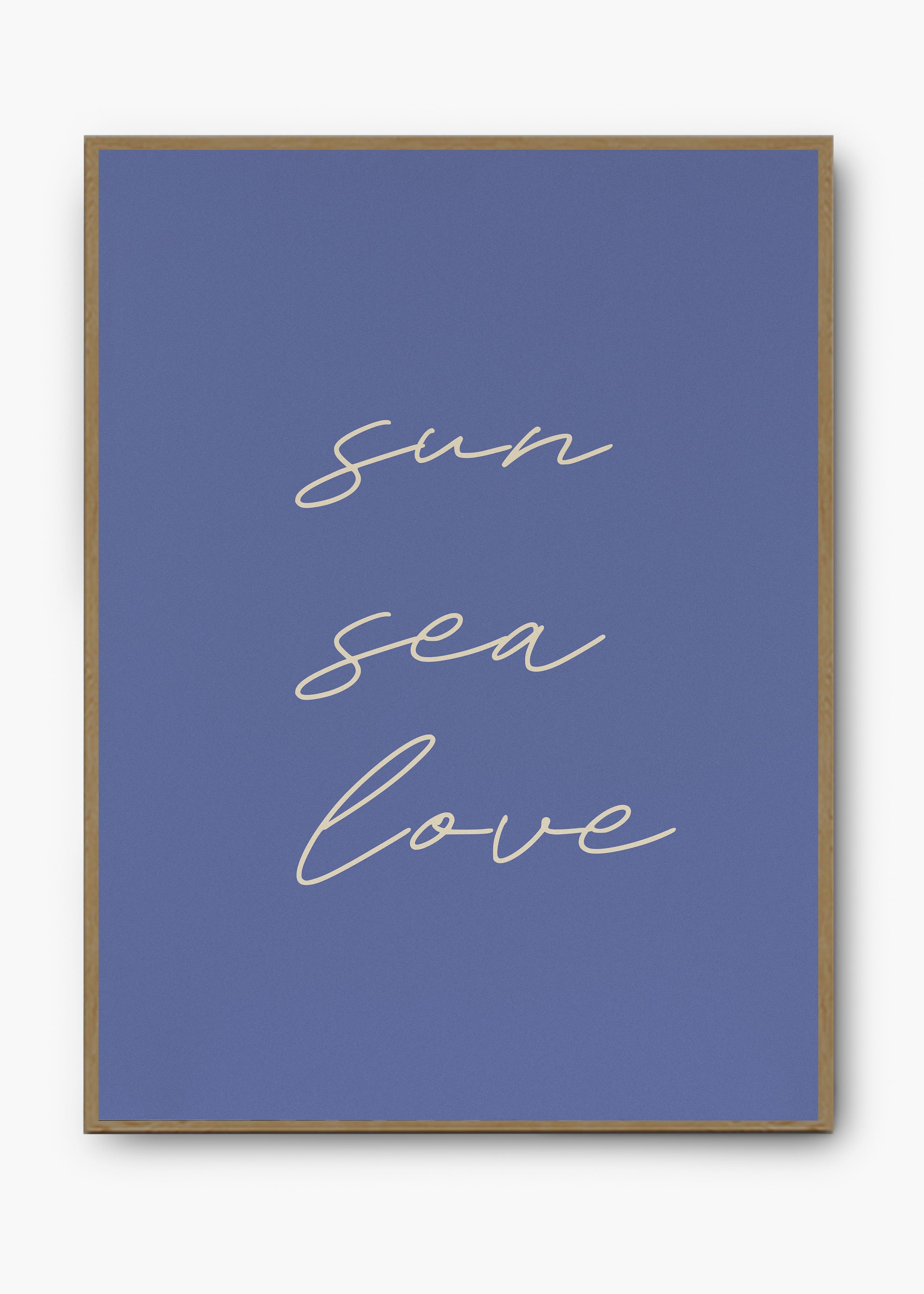 Quadro Sea Sun Love